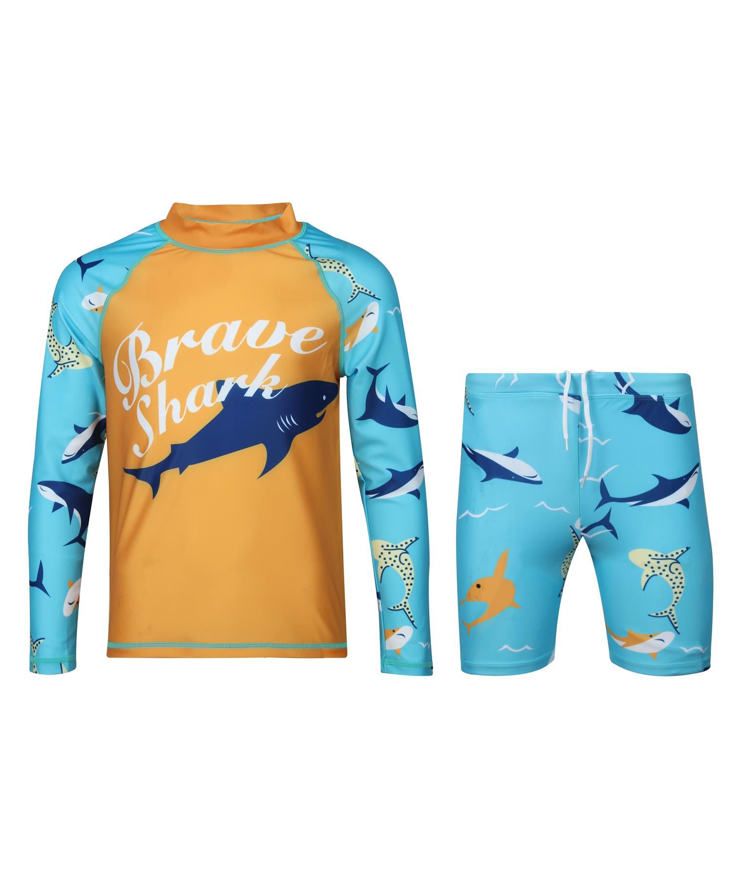 A2Z 4 Kids Boys Swimming Costume Kids Beach Bathing Swim Set Two Piece Swimsuit - Picture 3 of 79