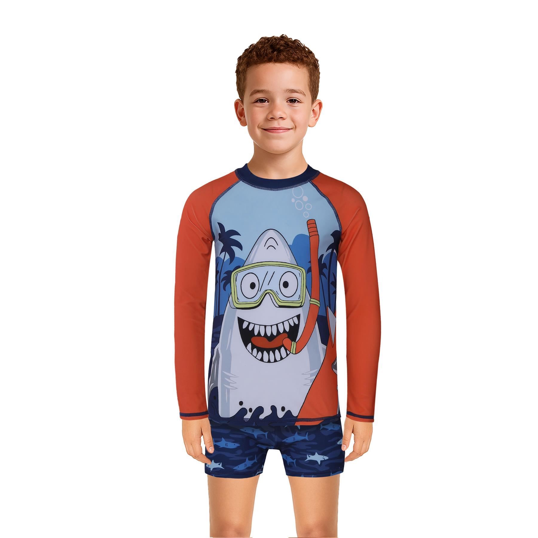A2Z 4 Kids Boys Swimming Costume Kids Beach Bathing Swim Set Two Piece Swimsuit - Picture 11 of 79
