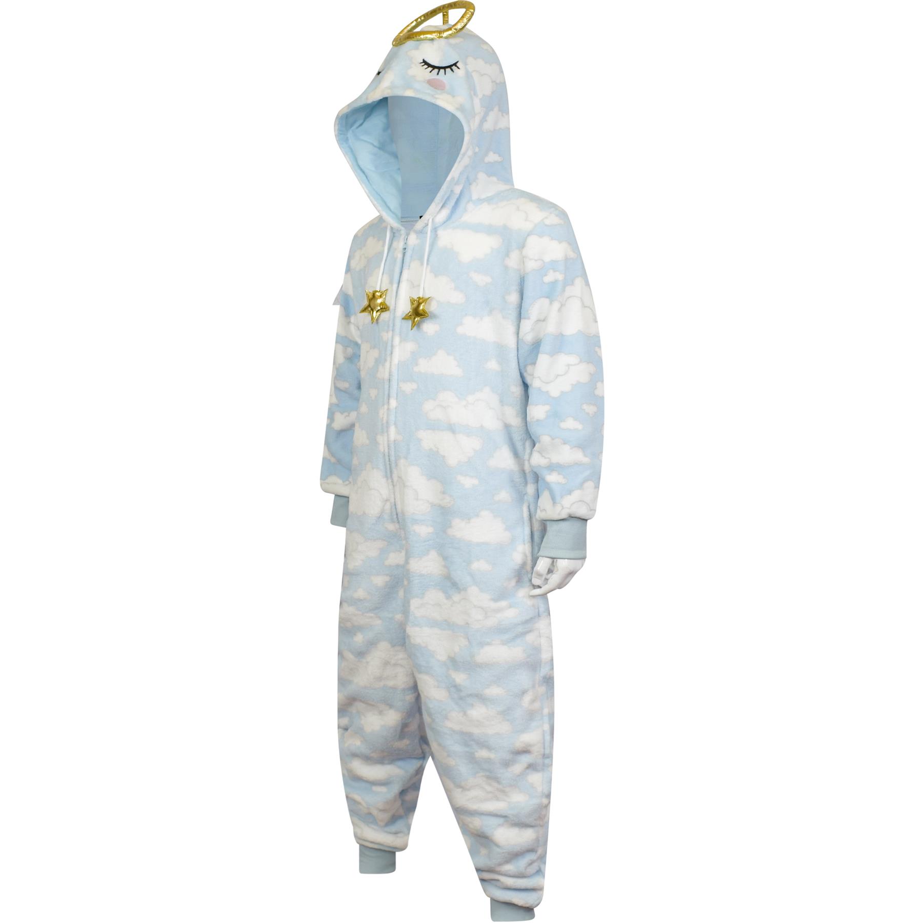 A2Z Girls Boys Angel Costume Xmas Nativity School Play Soft Plush Warm Jumpsuits - Picture 5 of 5