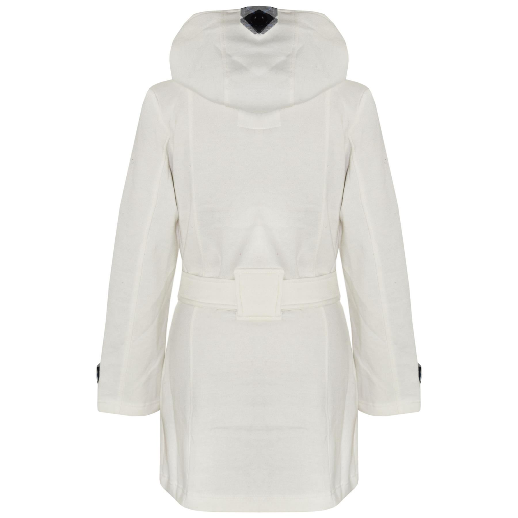 Niños Niñas abrigos con capucha Trinchera Abrigos chaquetas Largo Parka Acolchada Solapas Crema