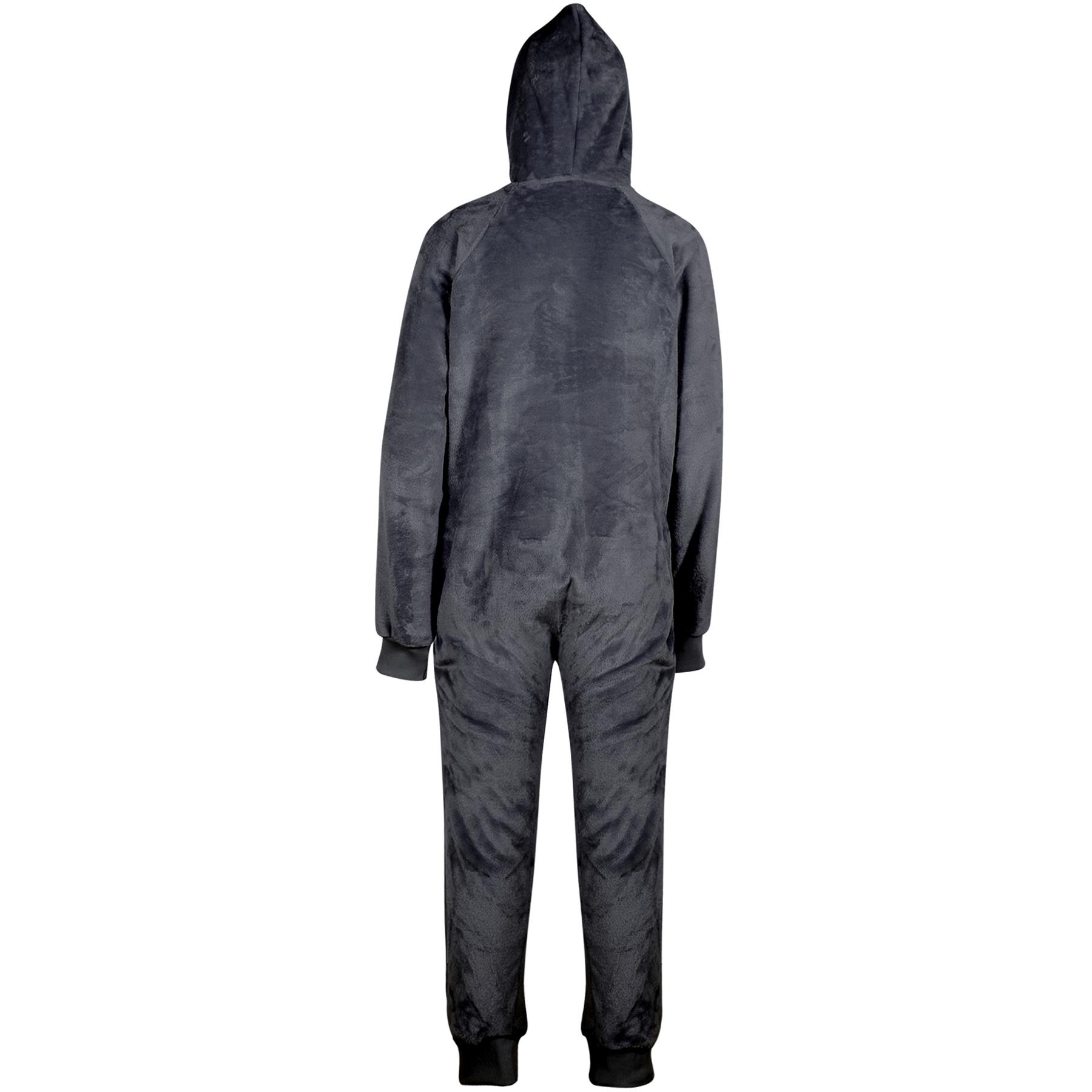 Kids Girls Boys Plain Fleece A2Z Onesie One Piece Hooded All In One Jumpsuit - Picture 9 of 27