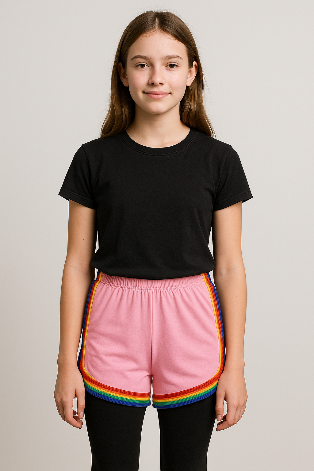 Girls Shorts 100% Cotton Dance Sports Summer Hot Short Lightweight Pants 2-13 - Picture 79 of 138