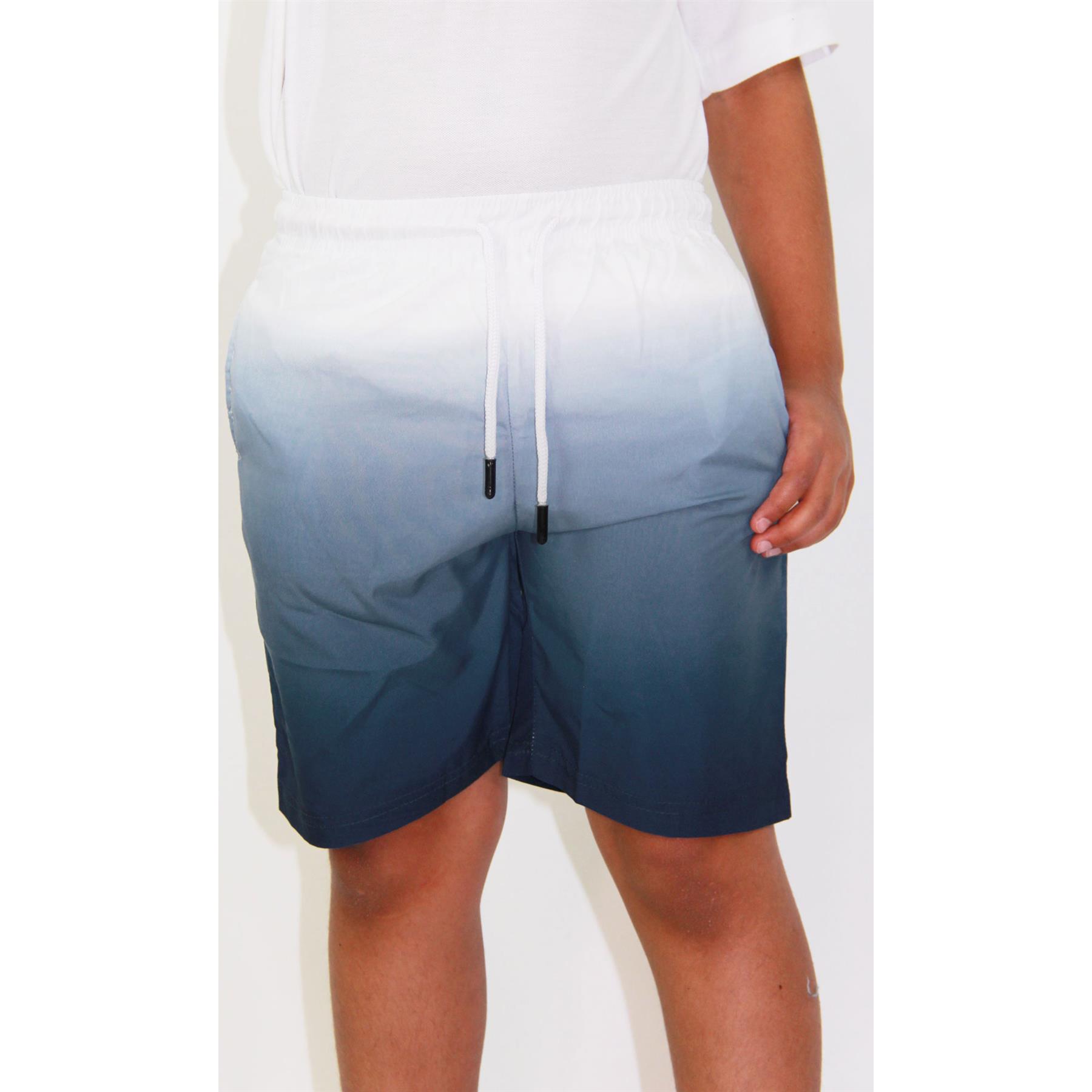 Kids Boys Girls Shorts Two Tone Navy Summer Chino Short Knee Length Half Pants