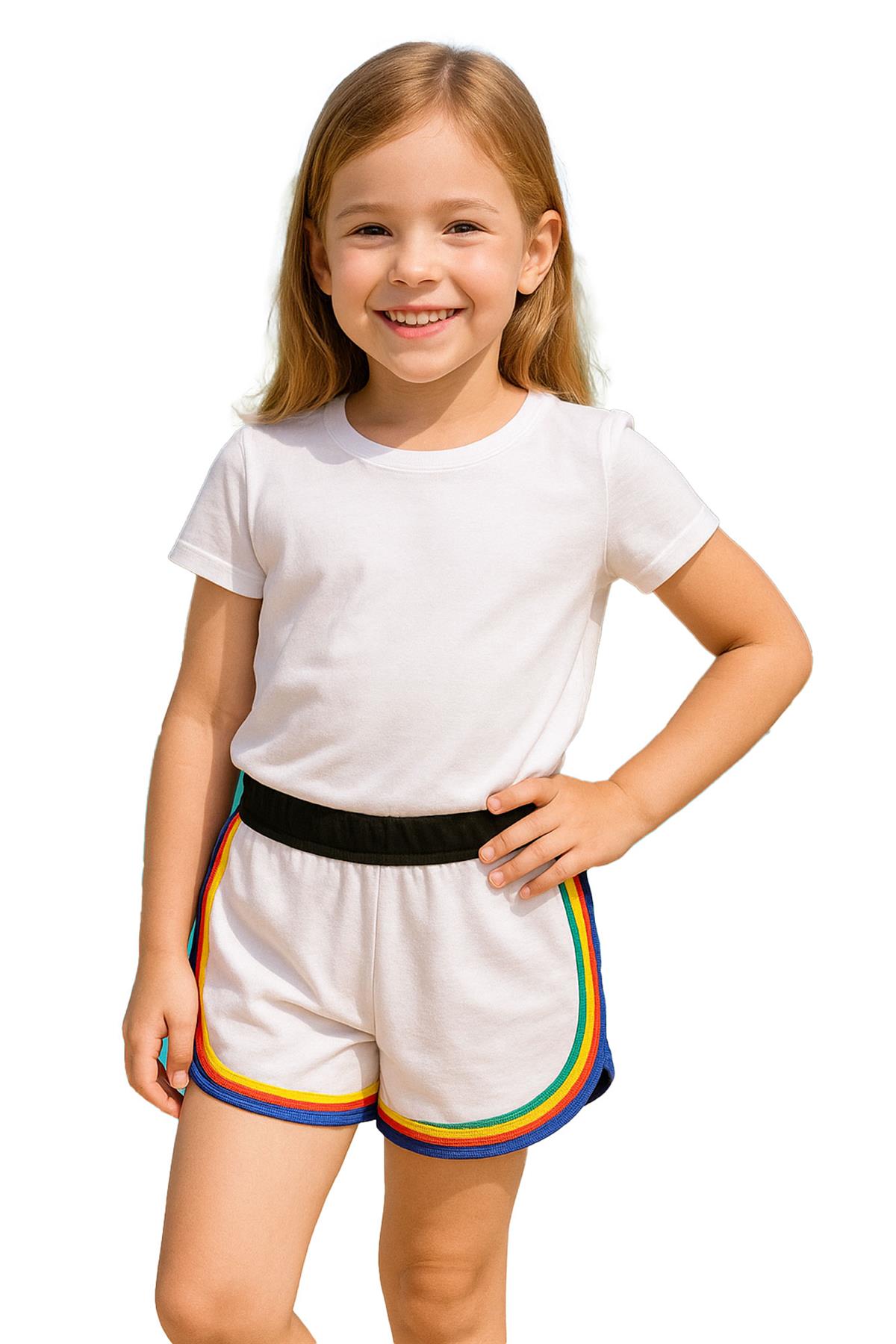 Girls Shorts 100% Cotton Dance Sports Summer Hot Short Lightweight Pants 2-13 - Picture 96 of 138