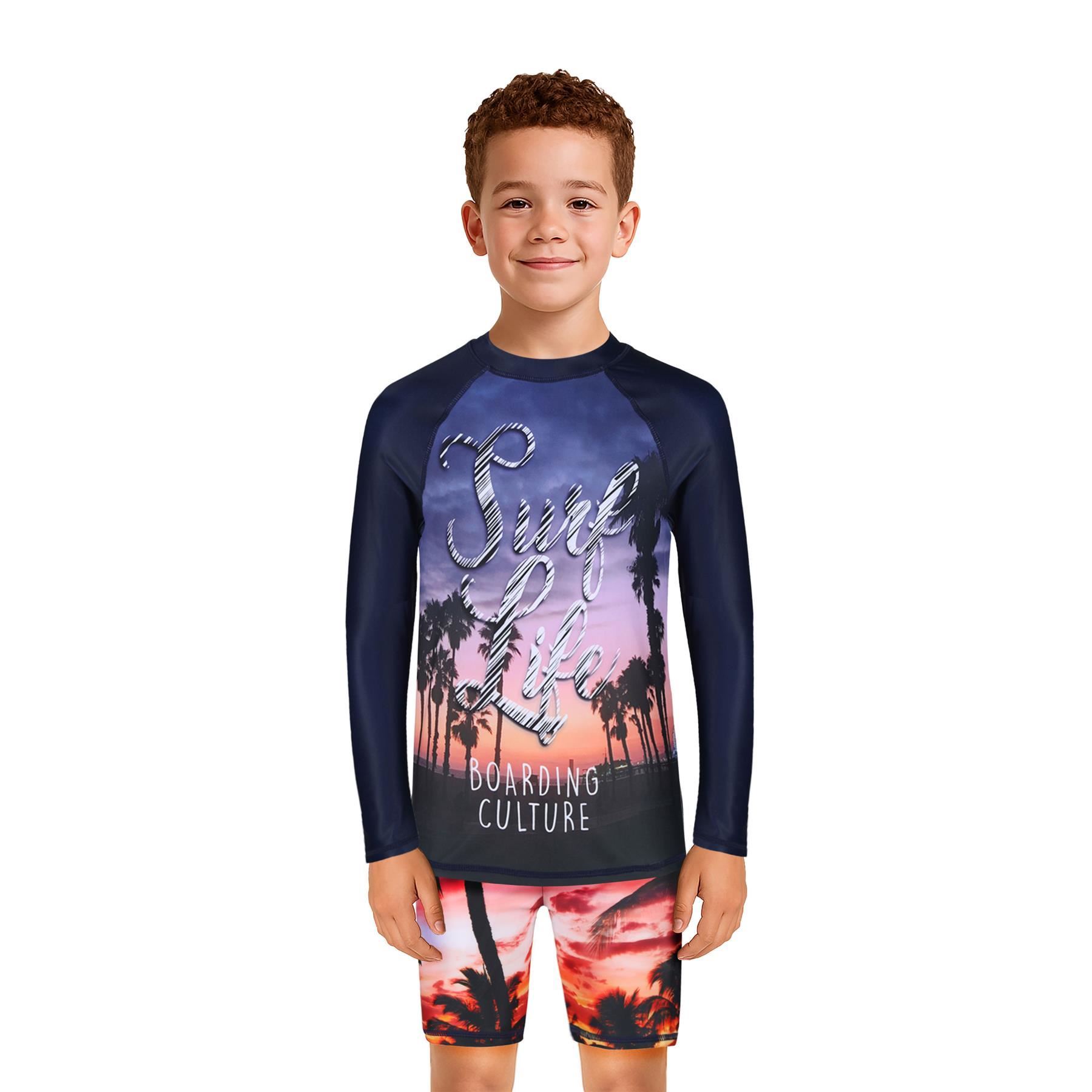 A2Z 4 Kids Boys Swimming Costume Kids Beach Bathing Swim Set Two Piece Swimsuit - Picture 67 of 79