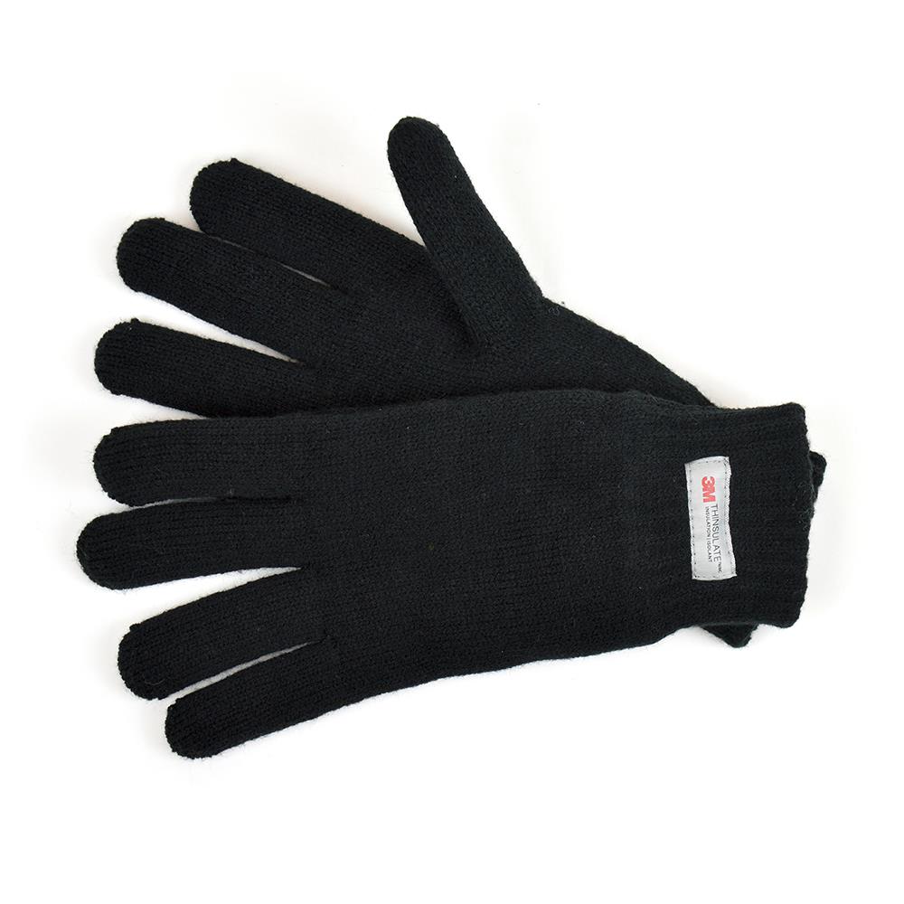 Mens Gloves Winter Warm Thinsulate Knitted Gloves Knit One Size Soft Mittens - Picture 2 of 7