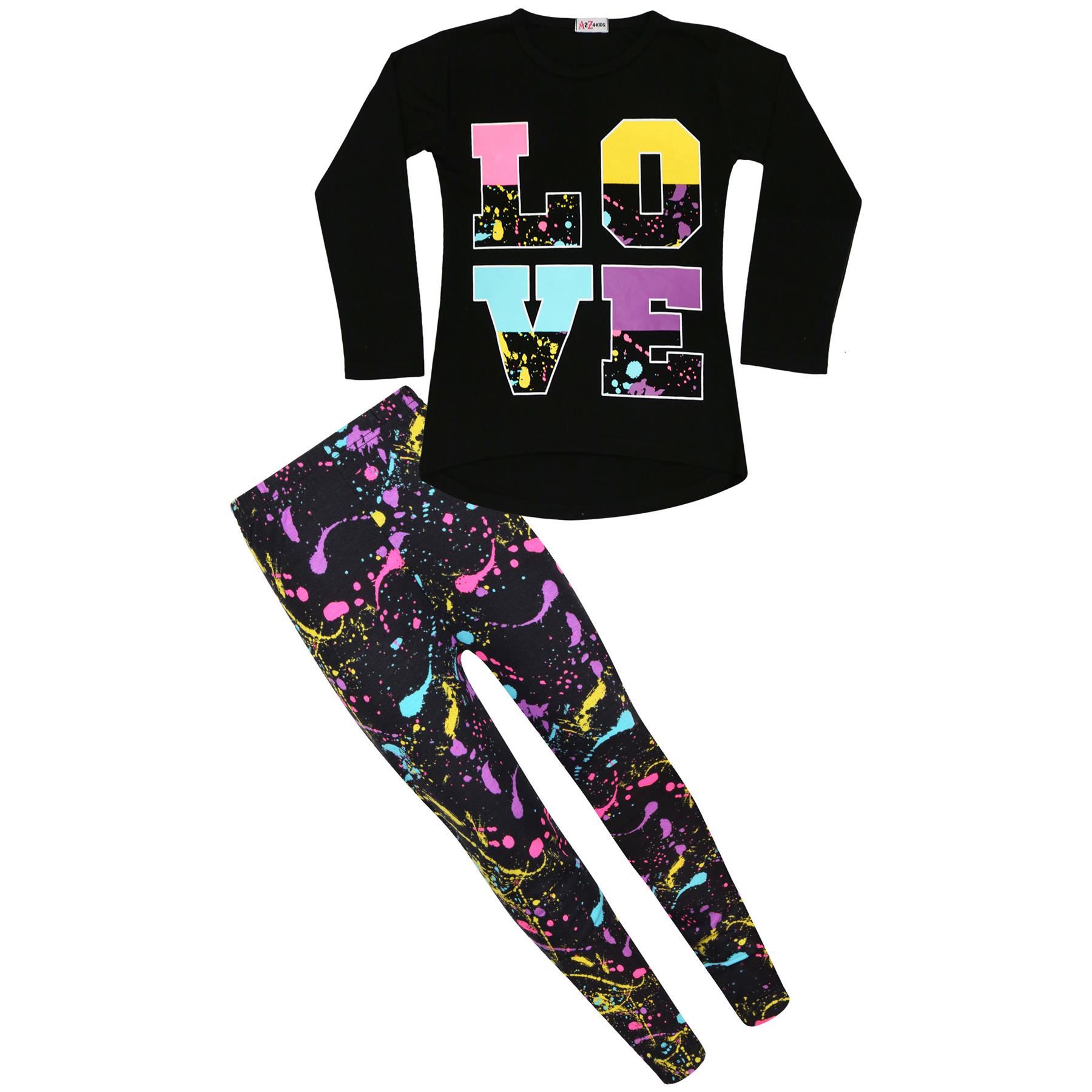 Pekkle Infant Girls 4 Piece Dress, Top & Legging Set Rainbow