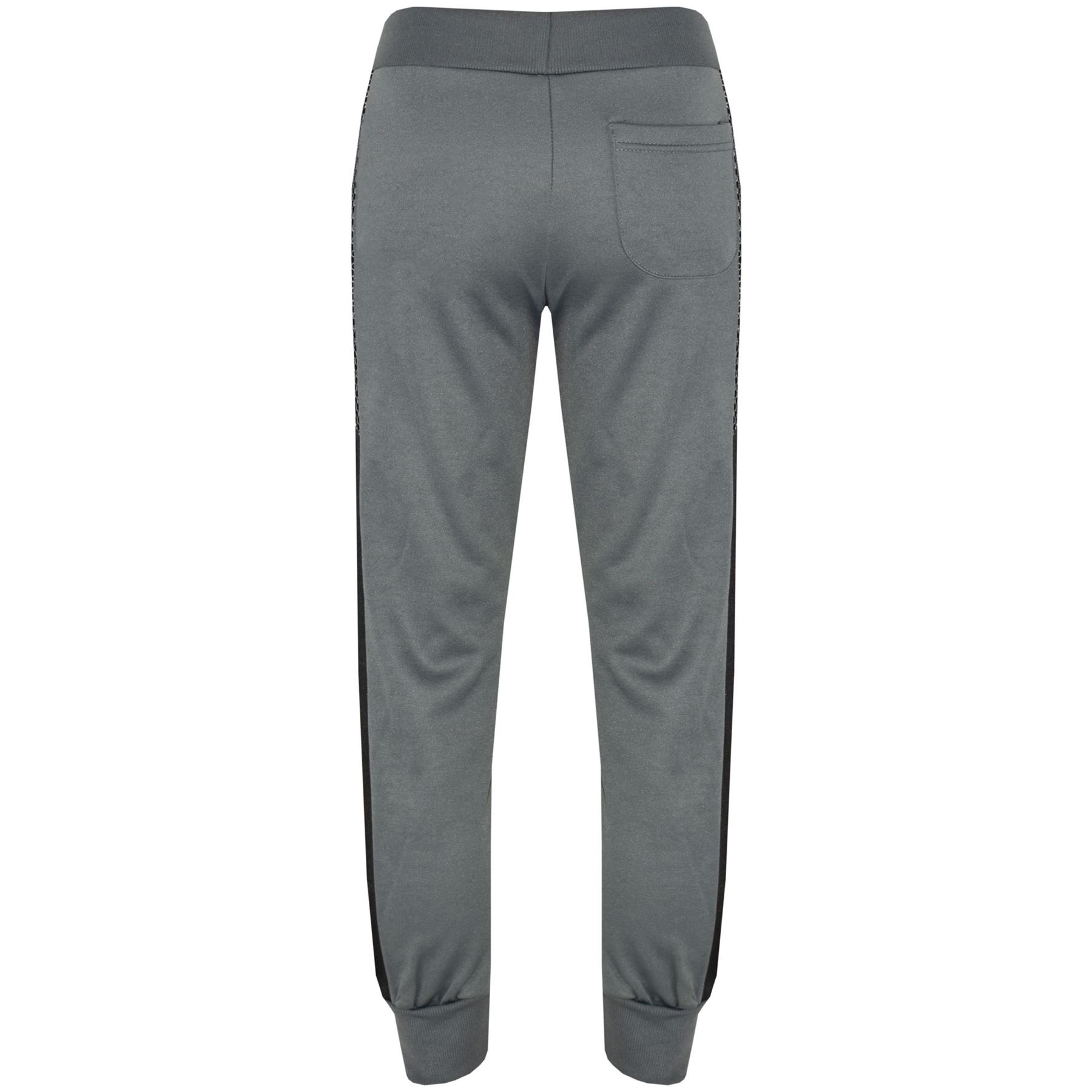 Kids Girls Boys Tracksuits Mesh Charcoal Hooded Top Bottom School Sports Joggers - Picture 6 of 9