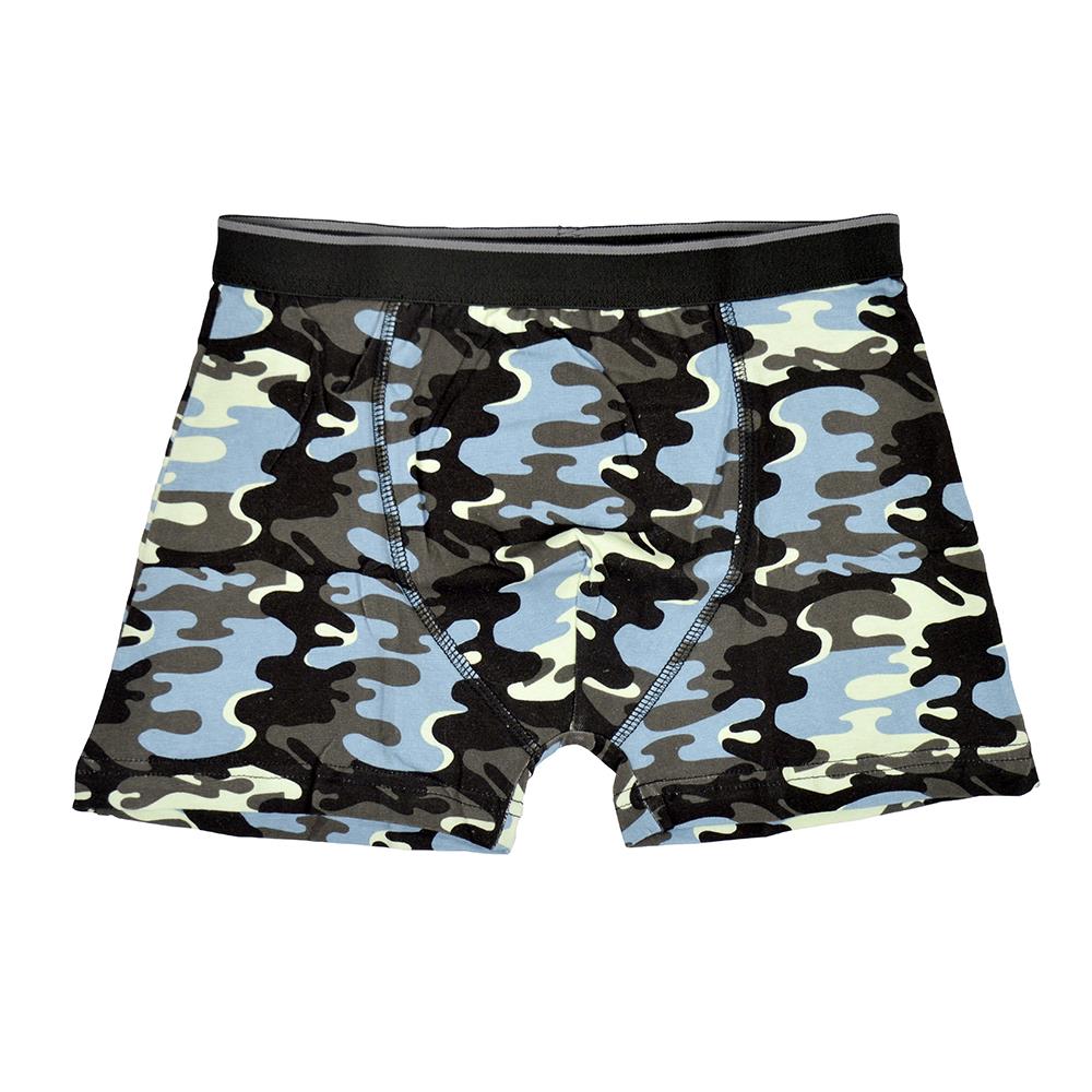A2Z 4 Kids Boys Boxer Pack Of 3 Plain Camouflage Knickers Cotton Mix Underpants - Picture 11 of 20