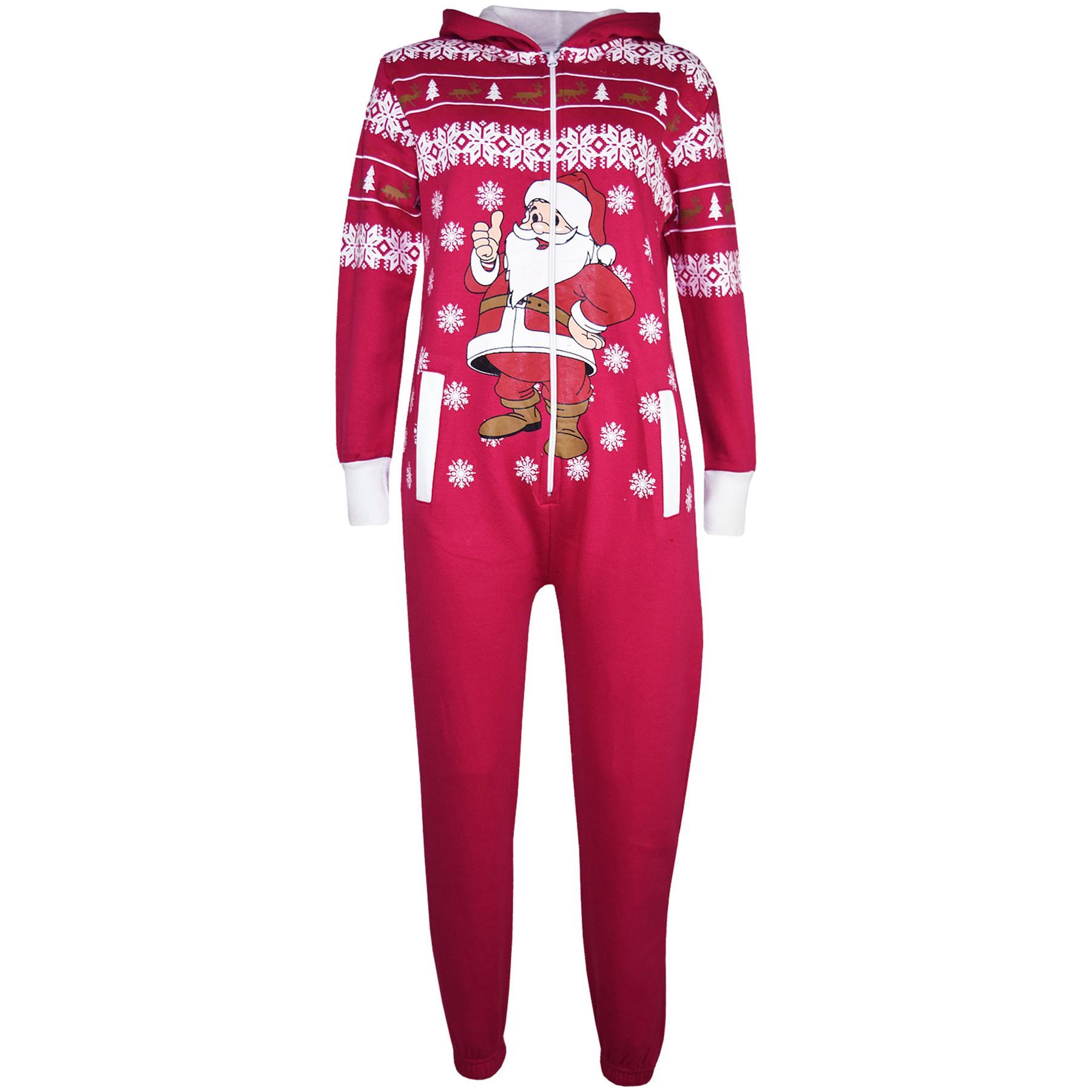 Kids Girls Boys Novelty Christmas Santa Reindeer A2Z Onesie One Piece Jumpsuit - Picture 41 of 58