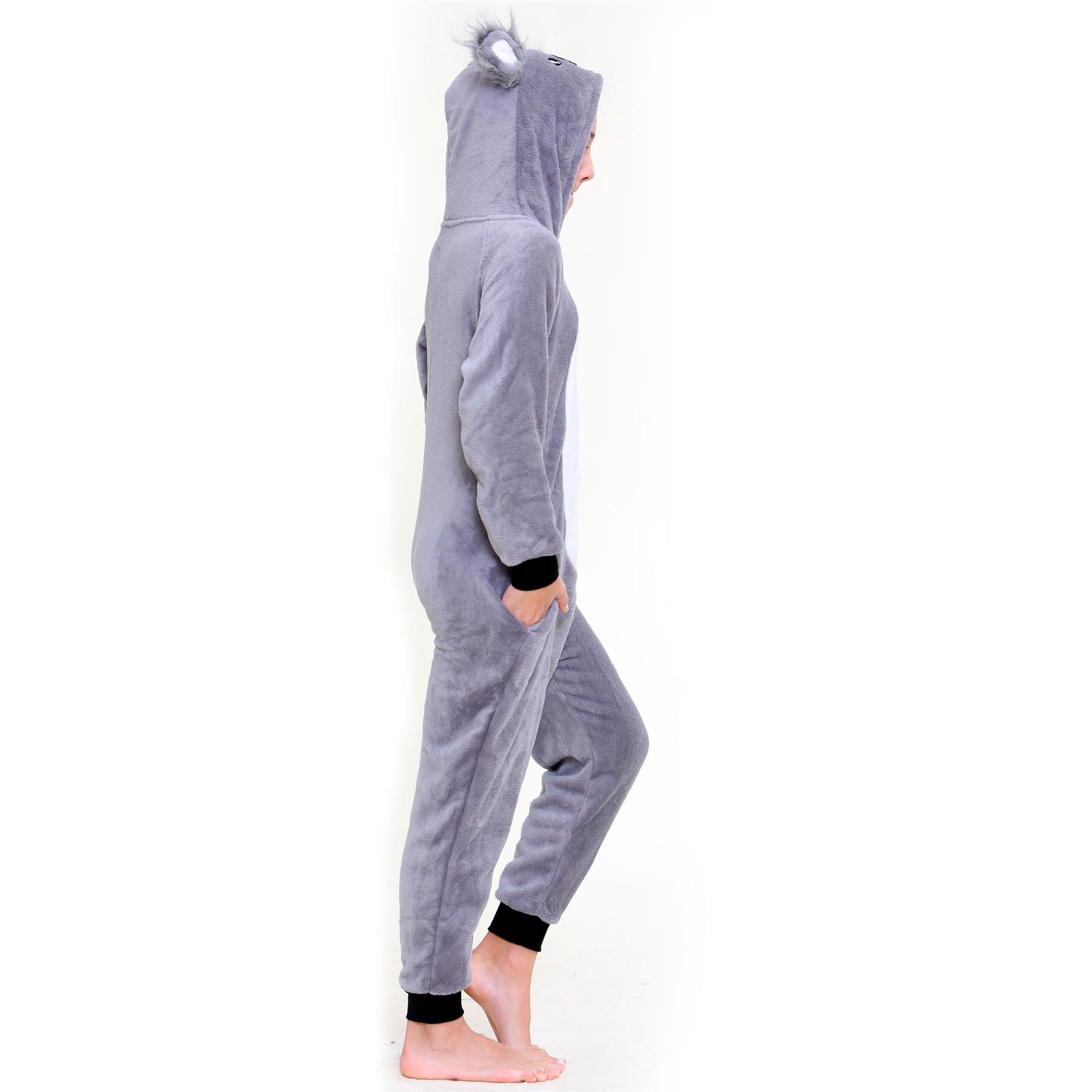 Kids Fleece A2Z Onesie One Piece Jumpsuit Koala Pyjamas World Book Day Costume - Picture 7 of 8