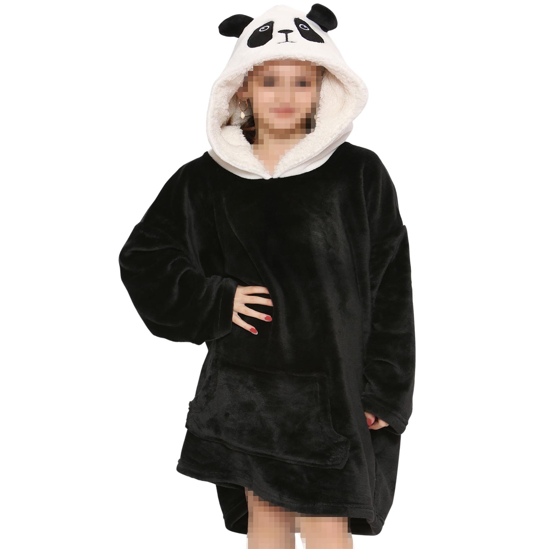 Unisex Hombres Damas Sudadera con Capucha de Gran Tamaño Animal Acurrucarse Manta Súper Suave Cálida Vellón - Imagen 66 de 104