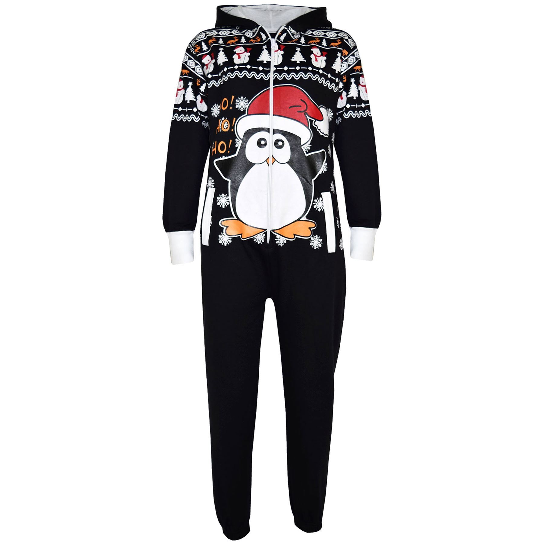 Kids Girls Boys Novelty Christmas Santa Reindeer A2Z Onesie One Piece Jumpsuit - Picture 21 of 58