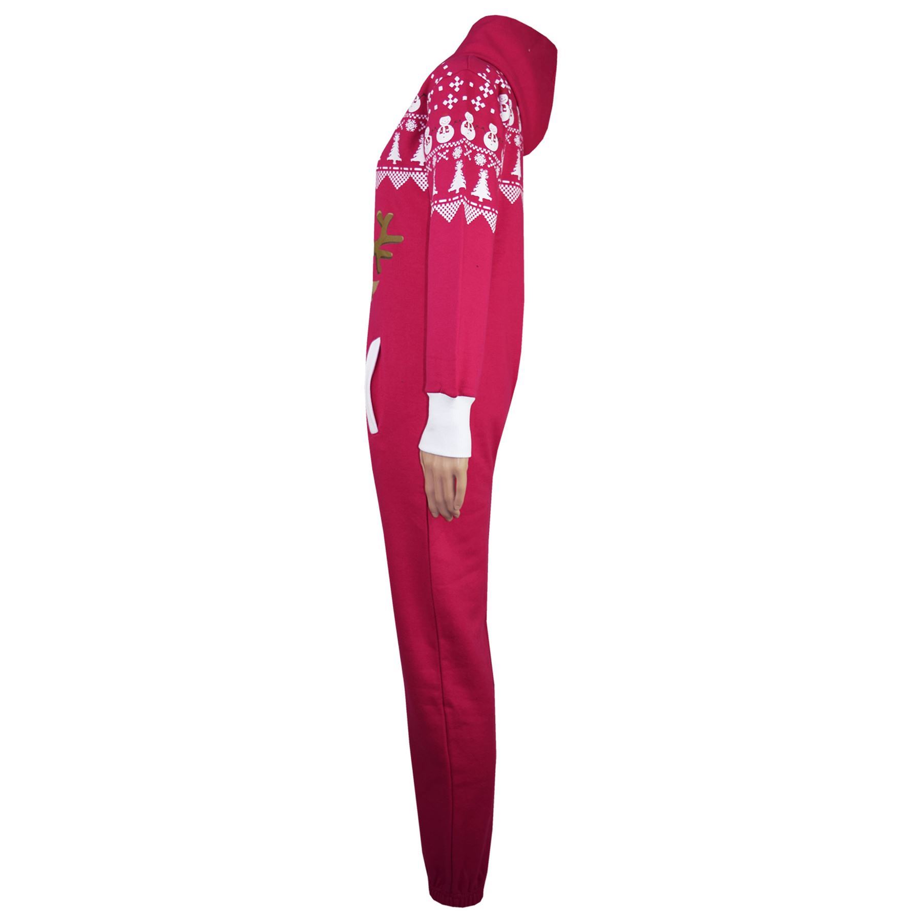 Kids Girls Boys Novelty Christmas Santa Reindeer A2Z Onesie One Piece Jumpsuit - Picture 26 of 58