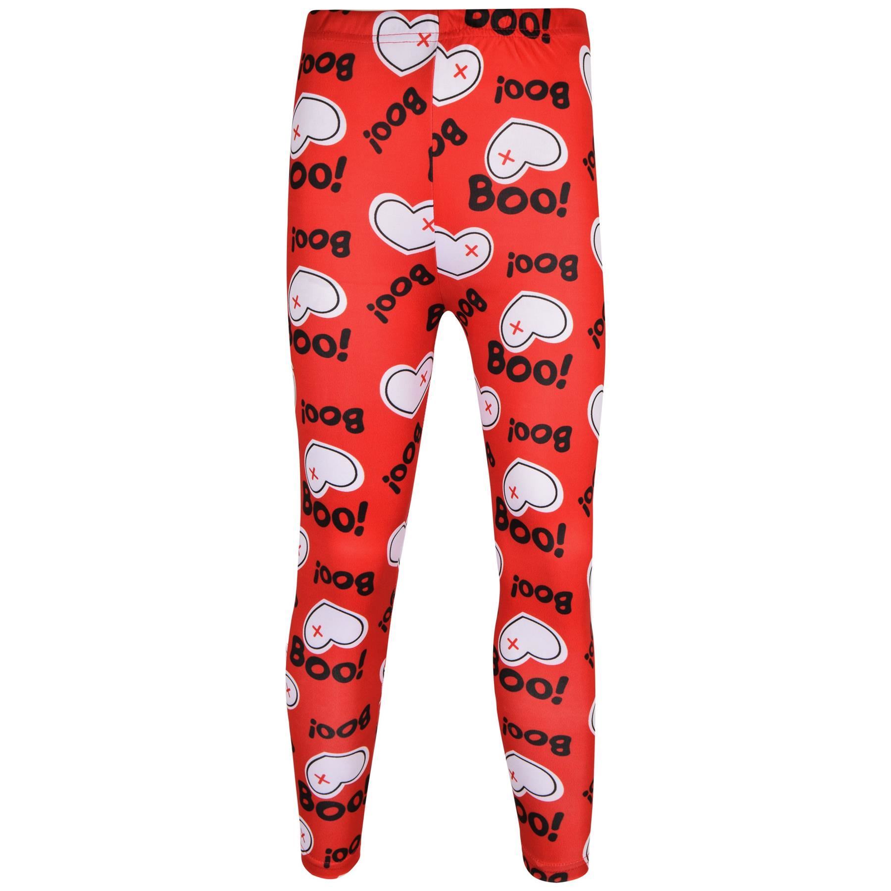 Niñas Halloween Leggings Telaraña Estampado Calavera Leggings Disfraz Elegante 3-13 Años - Imagen 35 de 43