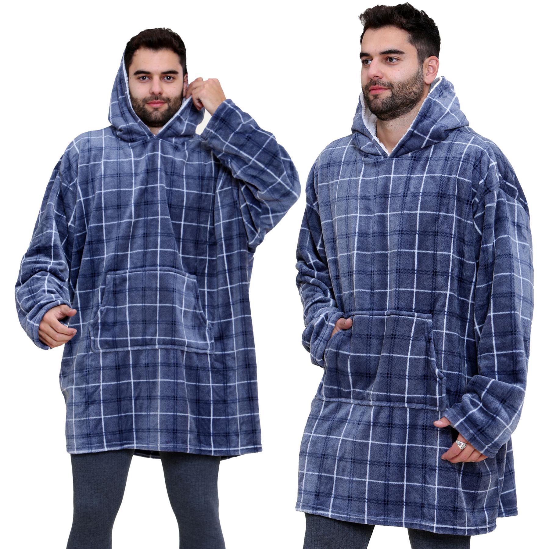 Unisex Hombres Damas Sudadera con Capucha de Gran Tamaño Animal Acurrucarse Manta Súper Suave Cálida Vellón - Imagen 7 de 104