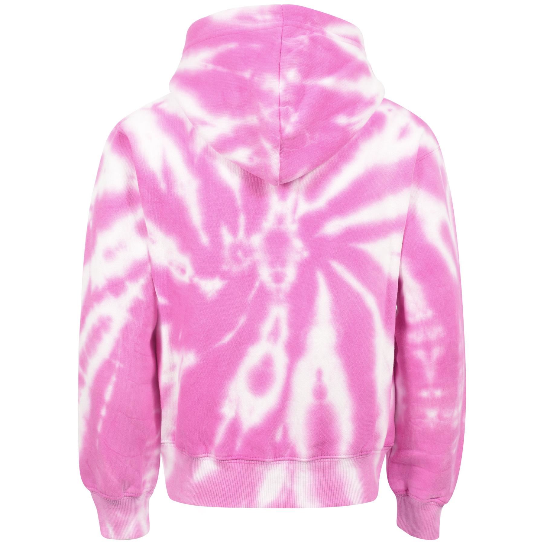Kids Classic Plain & Tie Dye Print Full Zip-Up Soft Hooded Zipper Jacket 2-13Yrs - Picture 116 of 128