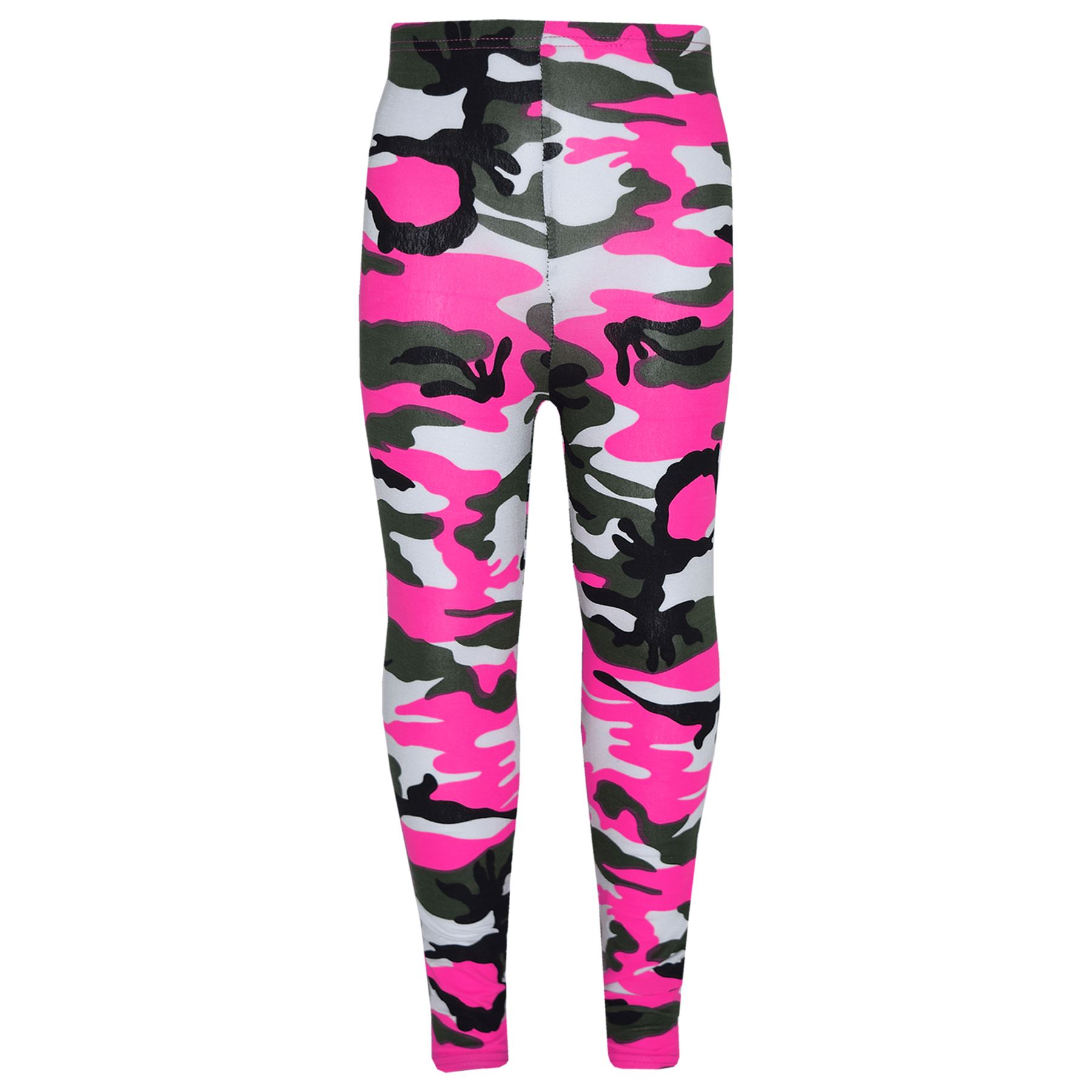 Kids Girls NYC Camouflage Trendy Crop Top /& Fashion Legging Outfit Set 7-13 Year