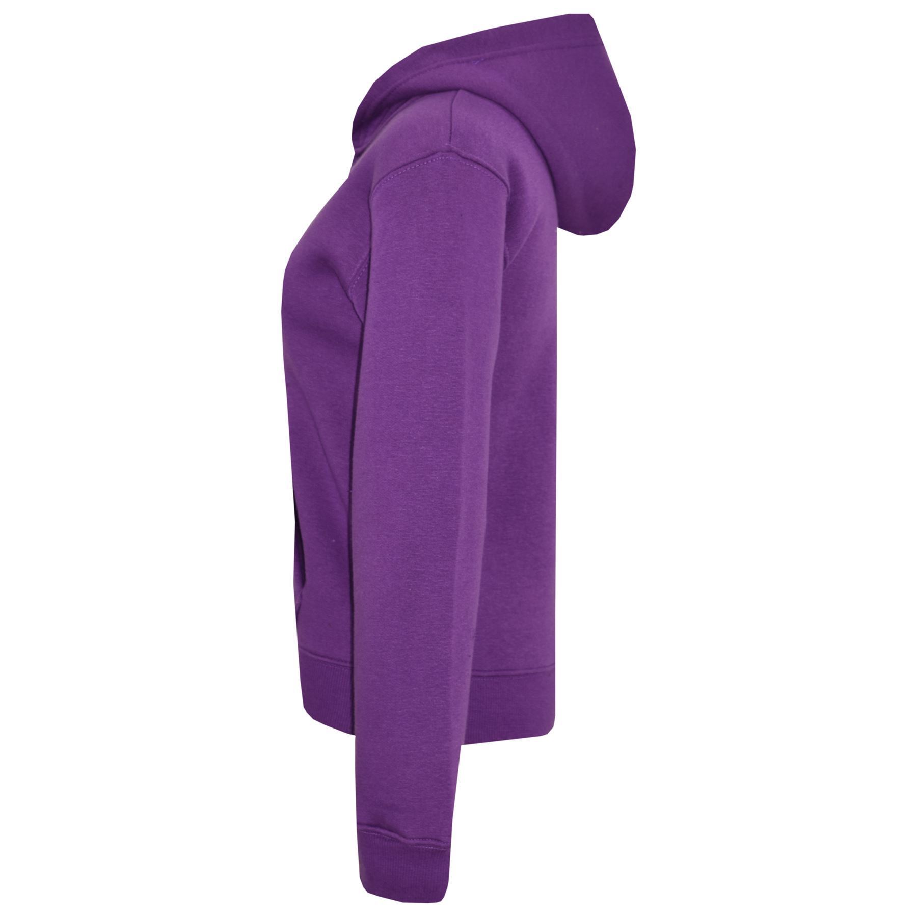 Kids Unisex Plain Tracksuit Contrast Hoodie with Joggers Sports Activewear Set - Picture 98 of 116