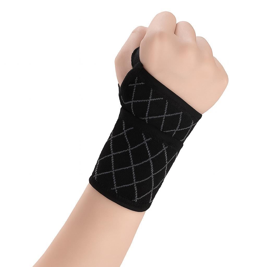 A2Z Adjustable Wrist Support with Diamond Stitch Pattern for Gym, Work, Sports