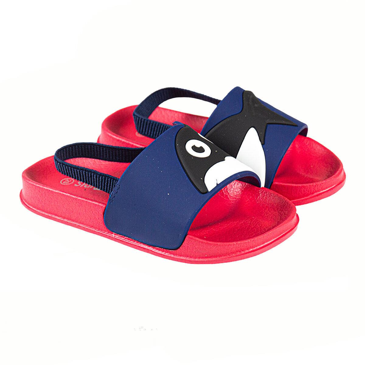 A2Z 4 Kids Girls Boys Pool Slides with Support Strap for Unisex Comfort Slippers - Picture 7 of 10