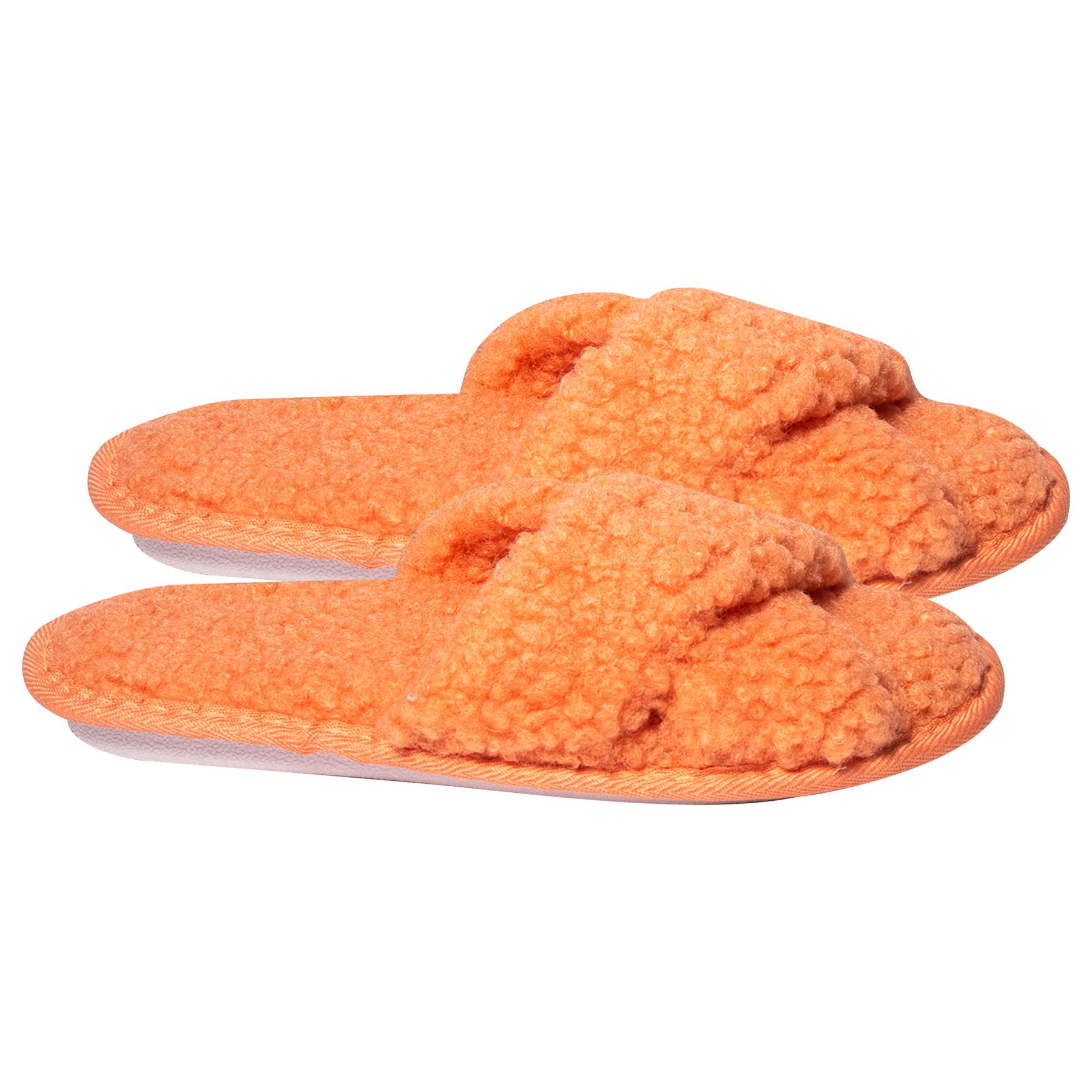 A2Z Women Mule Slippers Crossover Cozy Fur Memory Foam Fluffy Comfortable Slider - Picture 5 of 5