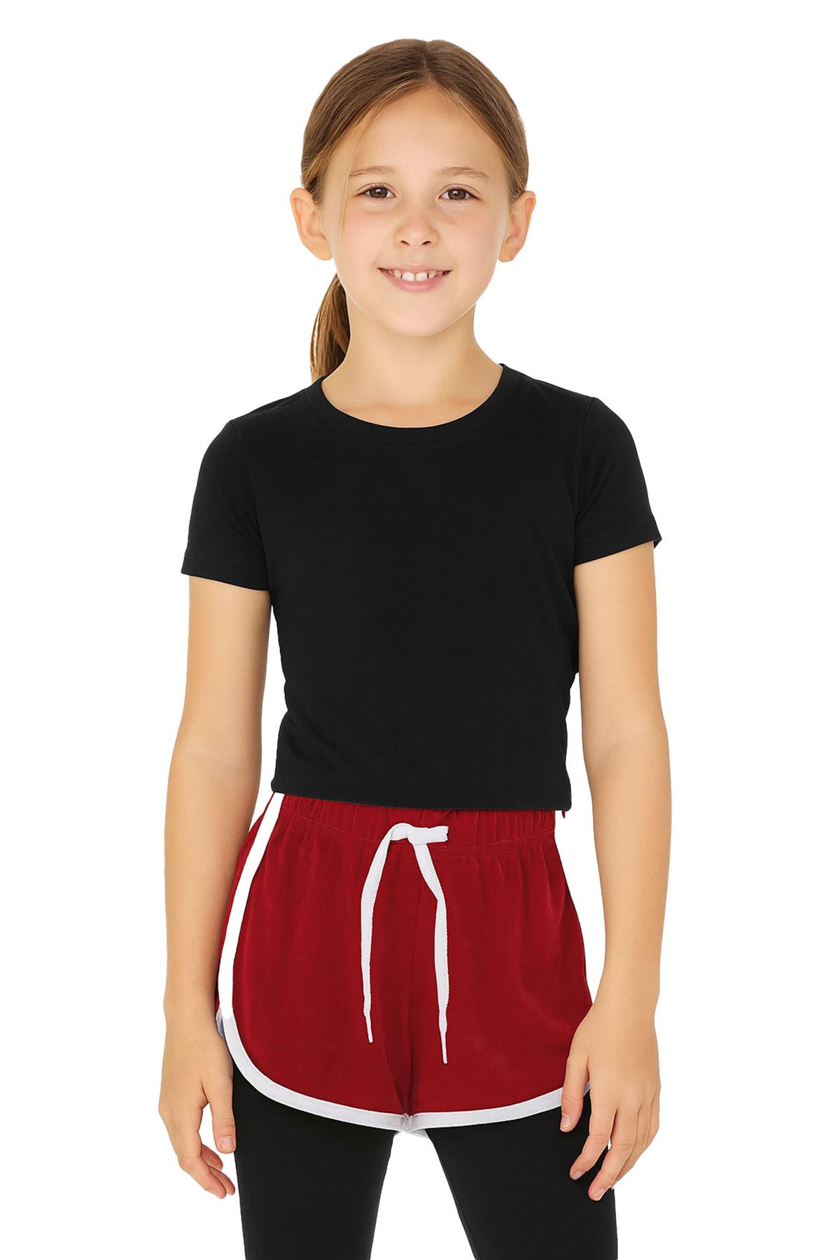Girls Shorts 100% Cotton Dance Sports Summer Hot Short Lightweight Pants 2-13 - Picture 122 of 138
