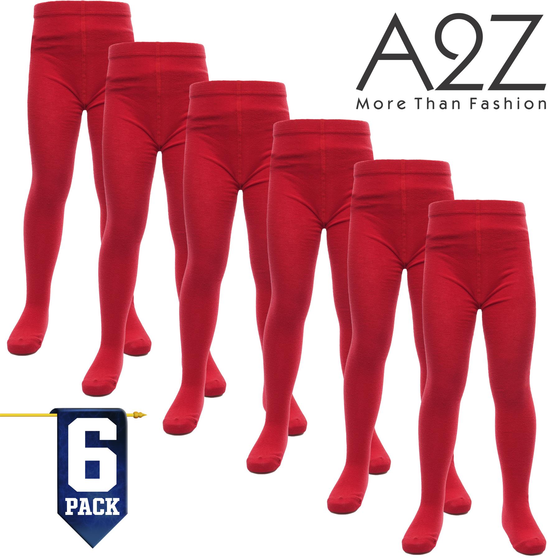Kids Girls Cotton Rich Uniform School Tights Pack Of 6 Warm Thick Schoolwear - Picture 22 of 26