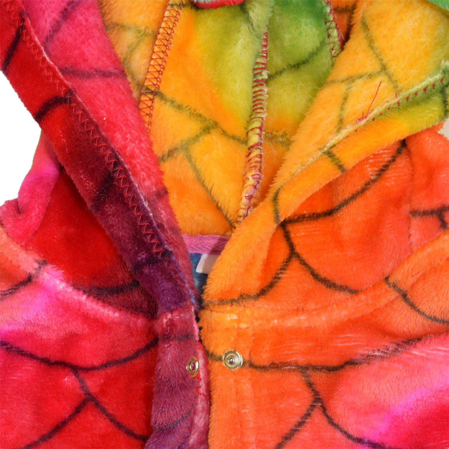 A2Z 4 Kids Super Soft 3D Animal Detail Dressing Gown Nightwear Hooded Robe 2-1 - Picture 117 of 154