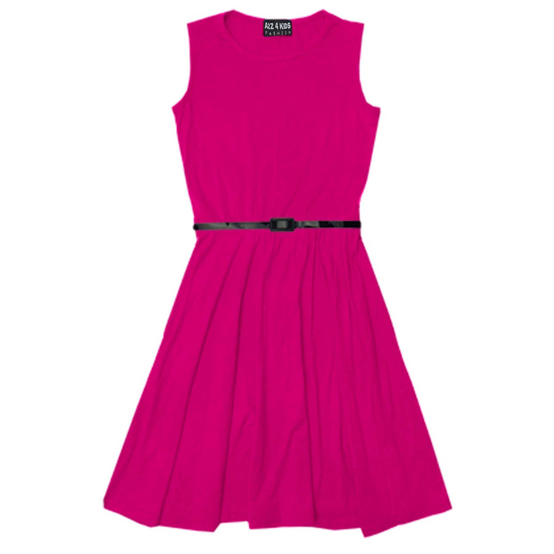 Robe Patineuse Fille Sans Manches - Imprimé Camouflage, 100% Coton, Taille 5 à 13 Ans
