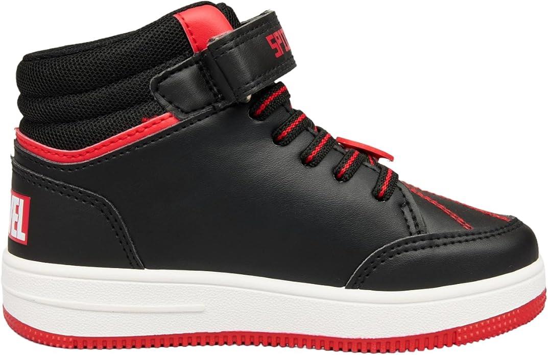 Kinder Marvel Spiderman offiziell lizenzierte Jungen Turnschuhe schwarz High Top Turnschuhe - Bild 4 von 5