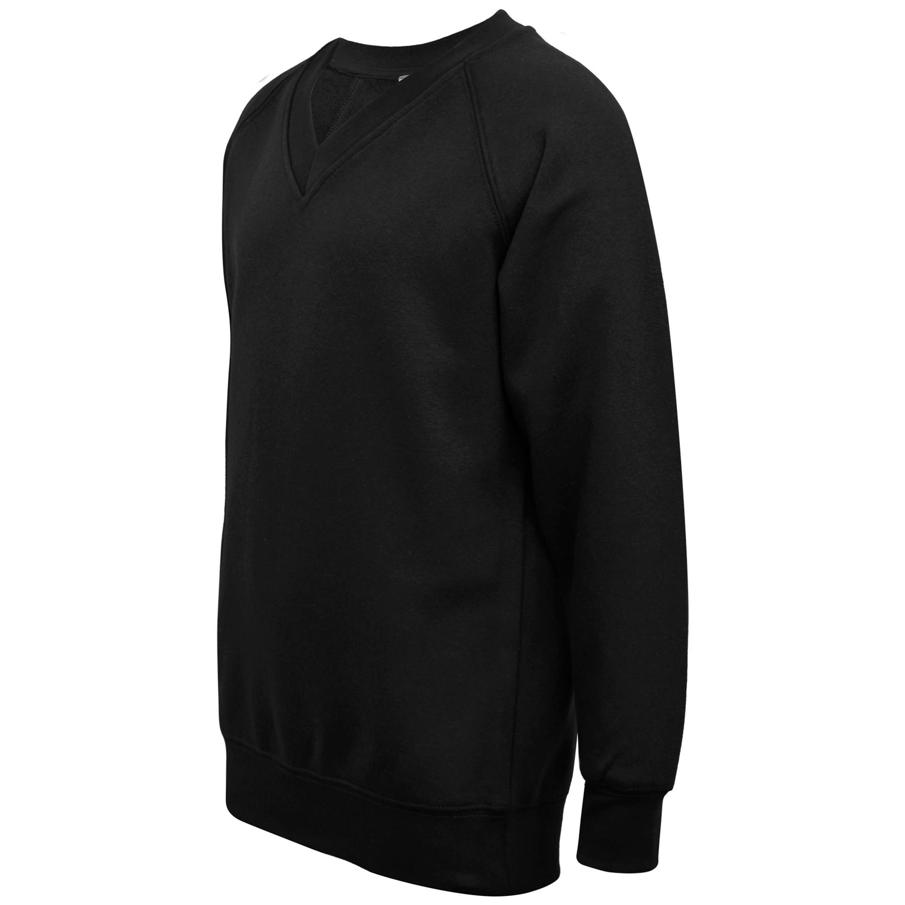 A2Z Men Women 2 Pack V Neck Jumper Long Sleeves Comfort Sportswear Sweatshirt - Picture 6 of 8