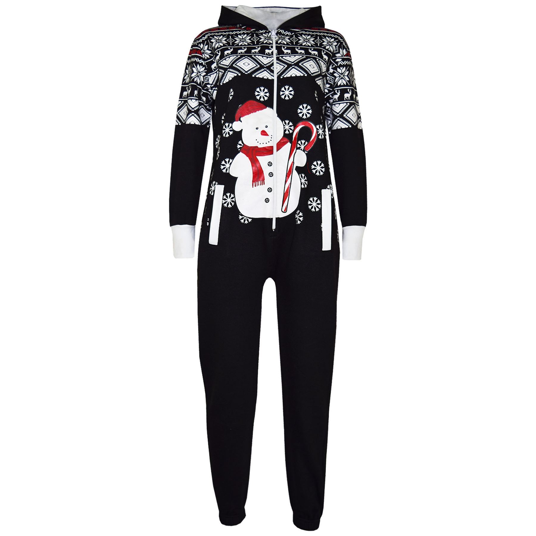 Kids Girls Boys Novelty Christmas Santa Reindeer A2Z Onesie One Piece Jumpsuit - Picture 56 of 58