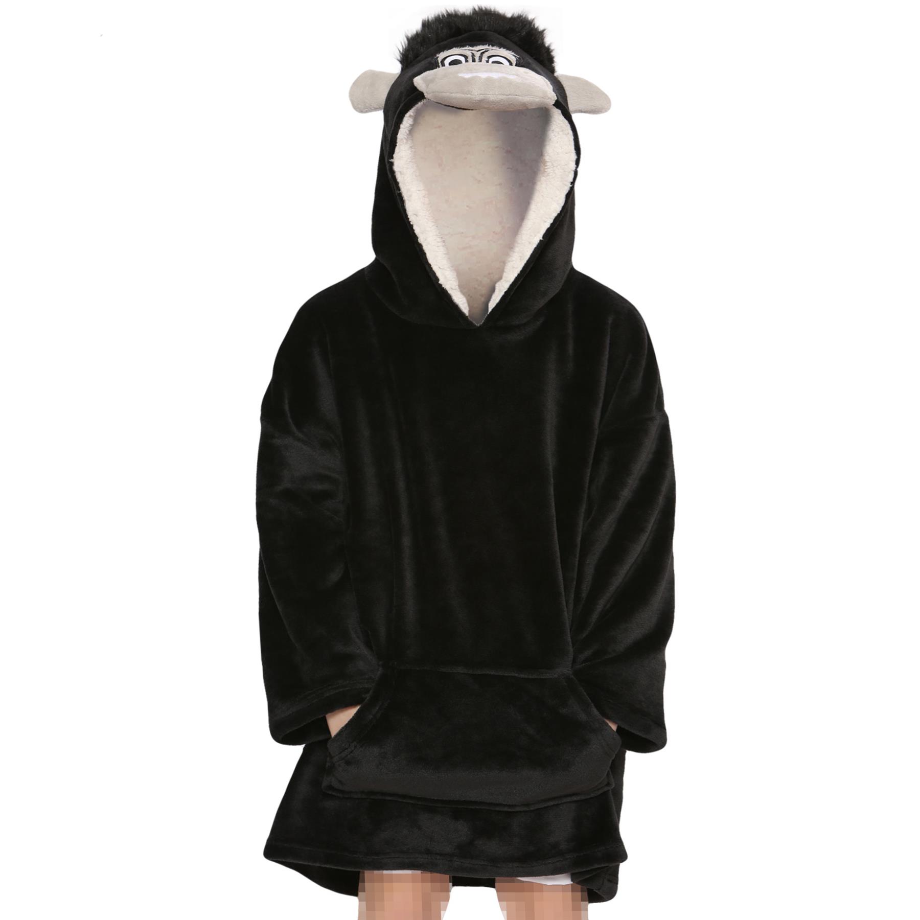 Unisex Hombres Damas Sudadera con Capucha de Gran Tamaño Animal Acurrucarse Manta Súper Suave Cálida Vellón - Imagen 45 de 104