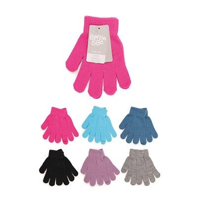 Kids Girls Boys 6 Pack Thermal Magic Soft Winter Gloves One Size Warm Mittens - Picture 3 of 4