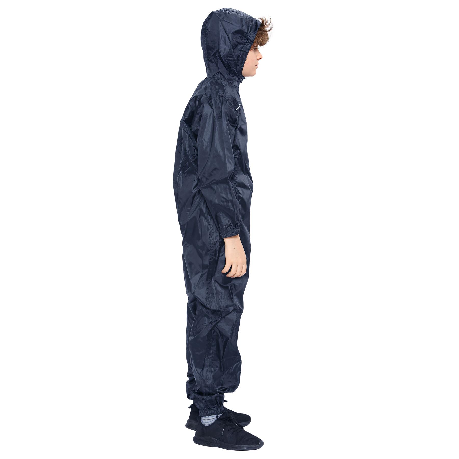 Girls Boys Raincoat Kids Puddle Suit Rainwear Waterproof Hooded Rainsuit 2-13 Yr - Picture 14 of 24