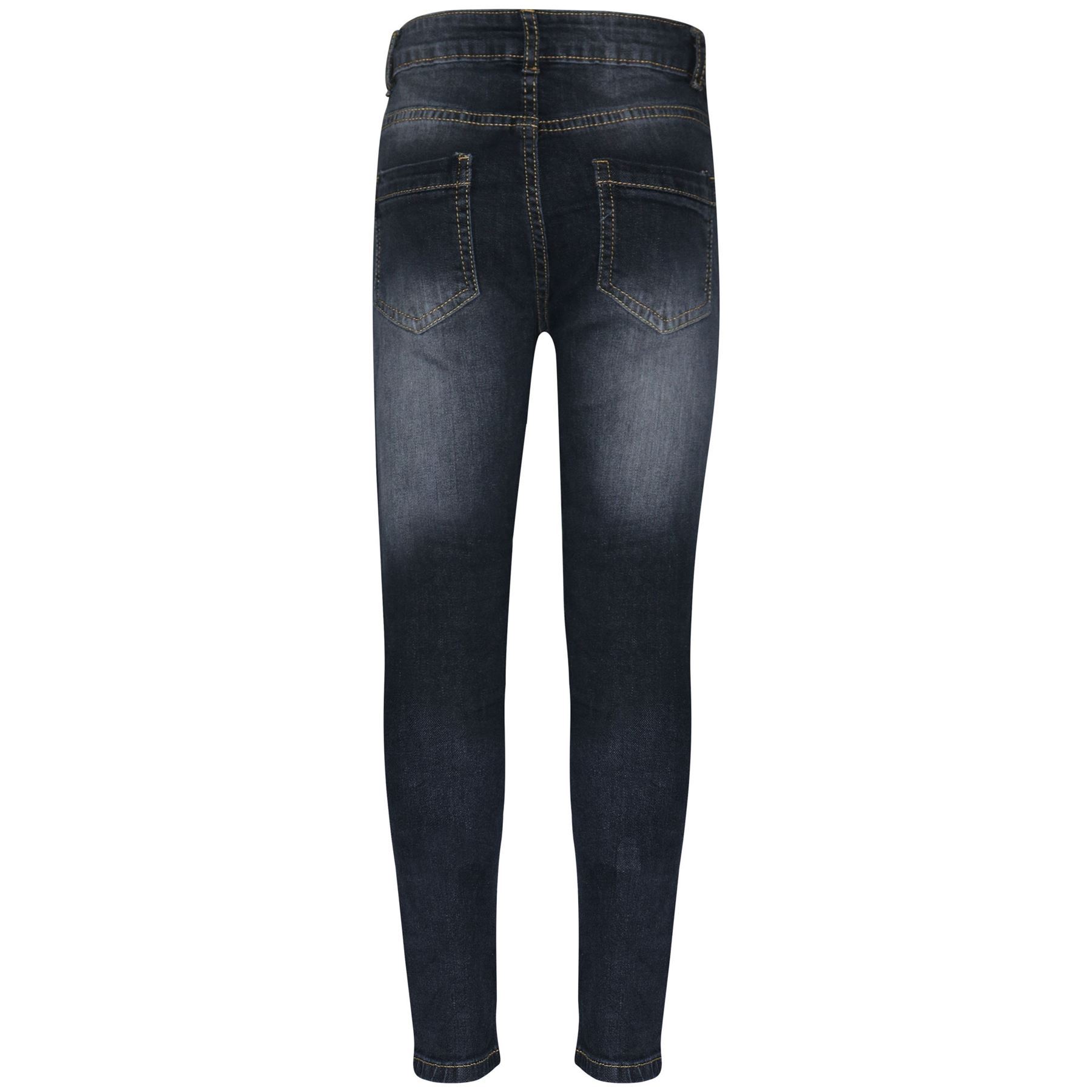 Kids Girls Skinny Jeans Designer Dark Blue Denim Stretchy Pant Fit Trouser 5 13y~p13663184
