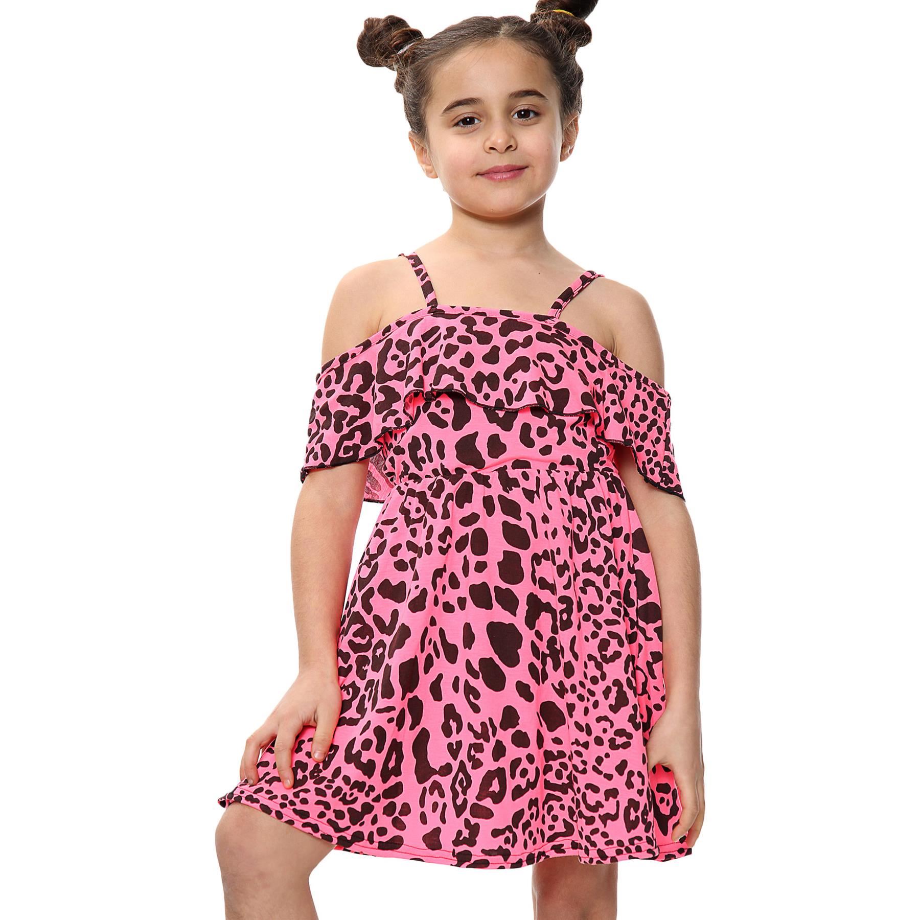 Girls Skater Dress Kids Plain Color Summer Party Off Shoulder Dresses 7-13 Yr - Picture 35 of 111