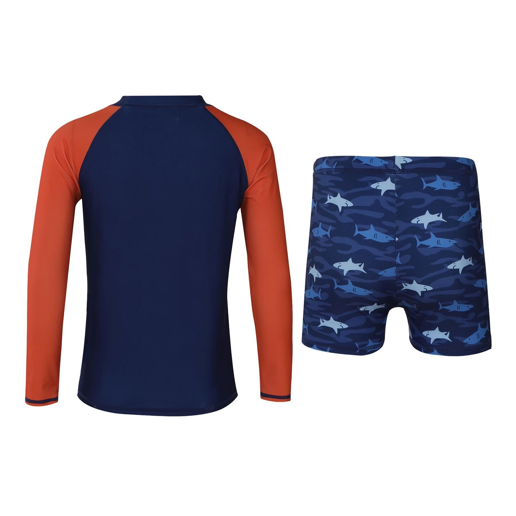 A2Z 4 Kids Boys Swimming Costume Kids Beach Bathing Swim Set Two Piece Swimsuit - Picture 12 of 79