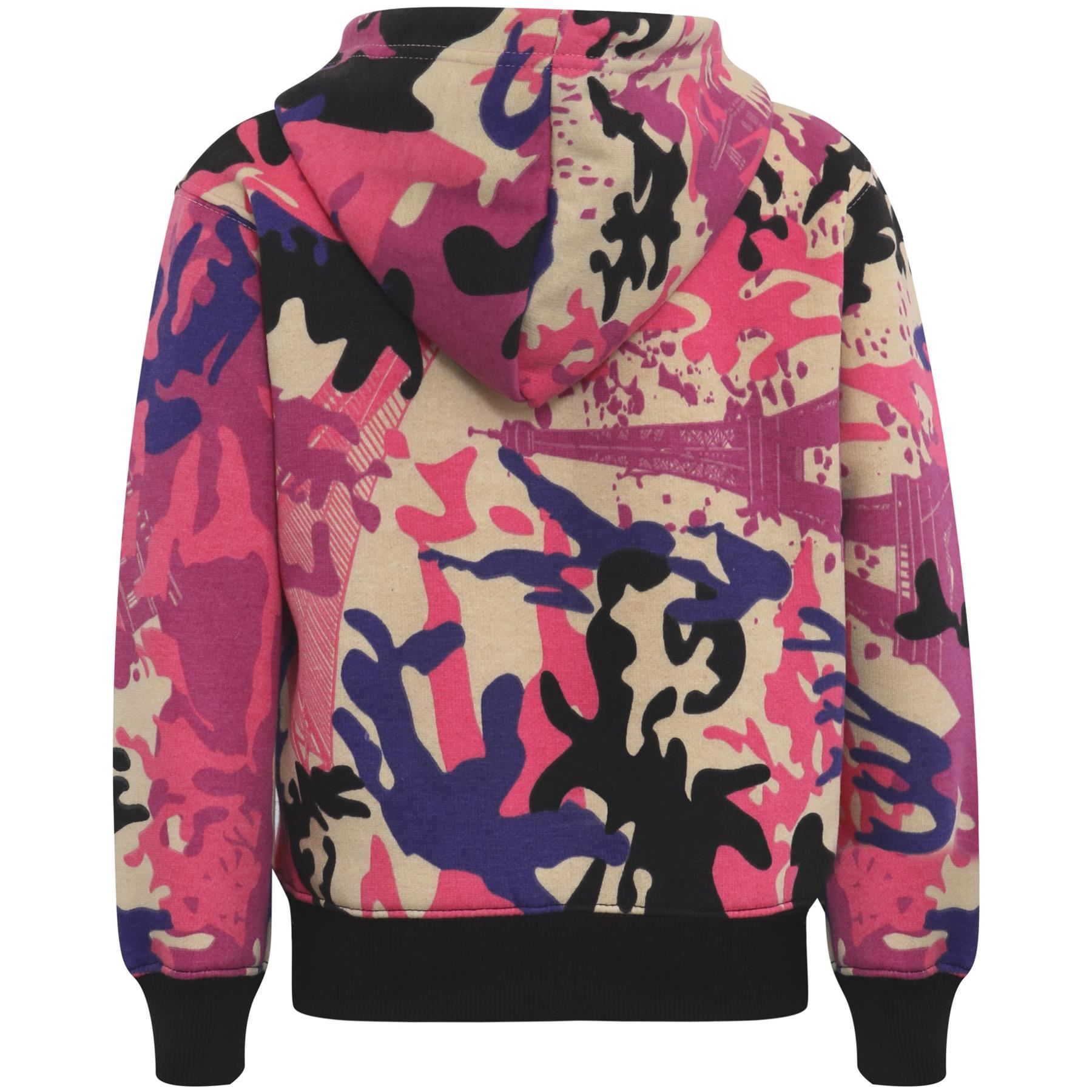 Kids Classic Plain & Tie Dye Print Full Zip-Up Soft Hooded Zipper Jacket 2-13Yrs - Picture 20 of 128
