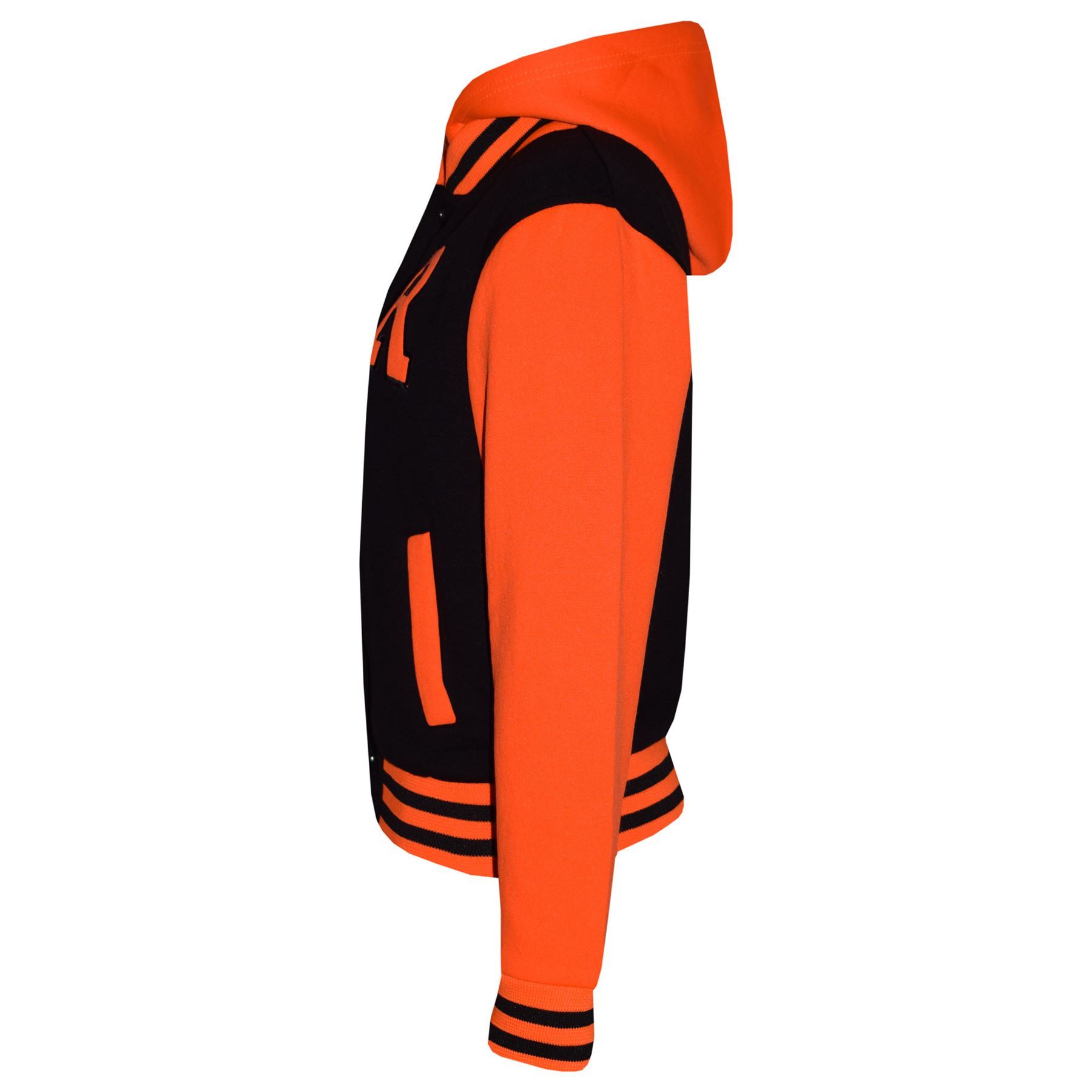Kids B.B Hooded NYC FOX Jacket Long Sleeve Baseball Coat Girls Boys Age 1-13 Yrs - Picture 20 of 104