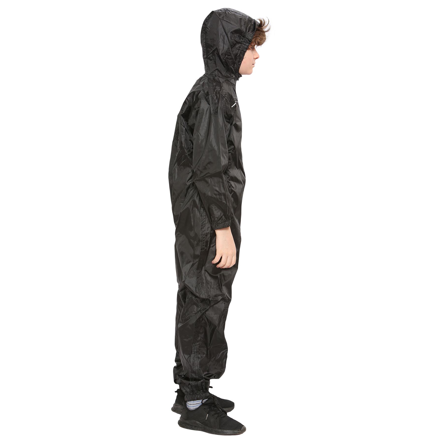 Girls Boys Raincoat Kids Puddle Suit Rainwear Waterproof Hooded Rainsuit 2-13 Yr - Picture 7 of 24