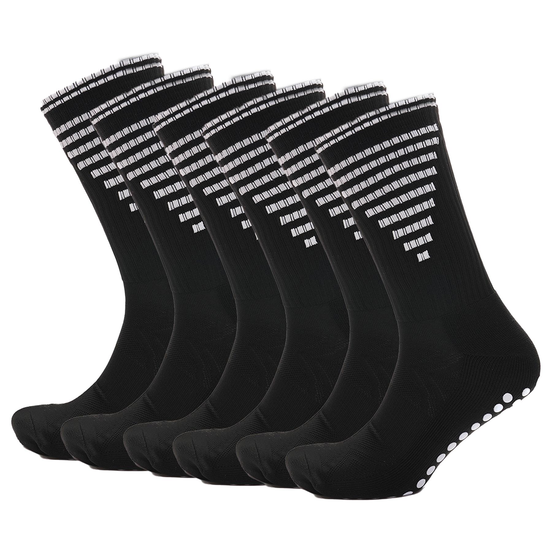 A2Z 3 Pack Girls Boys Football Grip Sock Breathable Anti Slip Terry Sports Socks - Picture 2 of 13