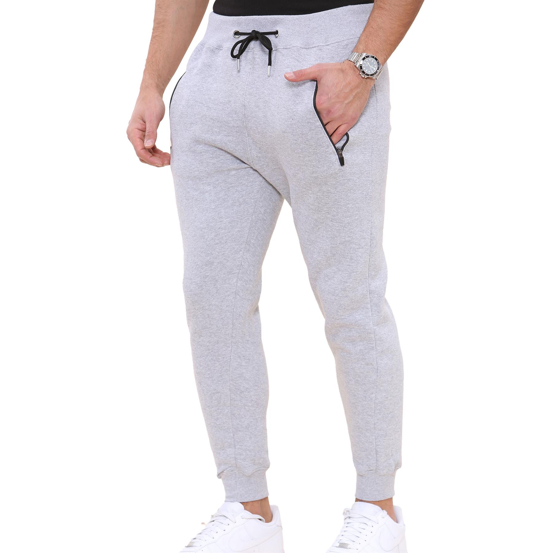 Mens Fleece Jogging Bottoms Joggers Exercise Sweatpants Gym Trousers - Picture 34 of 47
