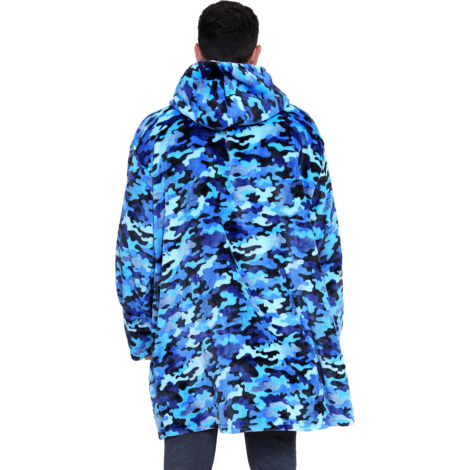 Unisex Hombres Damas Sudadera con Capucha de Gran Tamaño Animal Acurrucarse Manta Súper Suave Cálida Vellón - Imagen 13 de 104