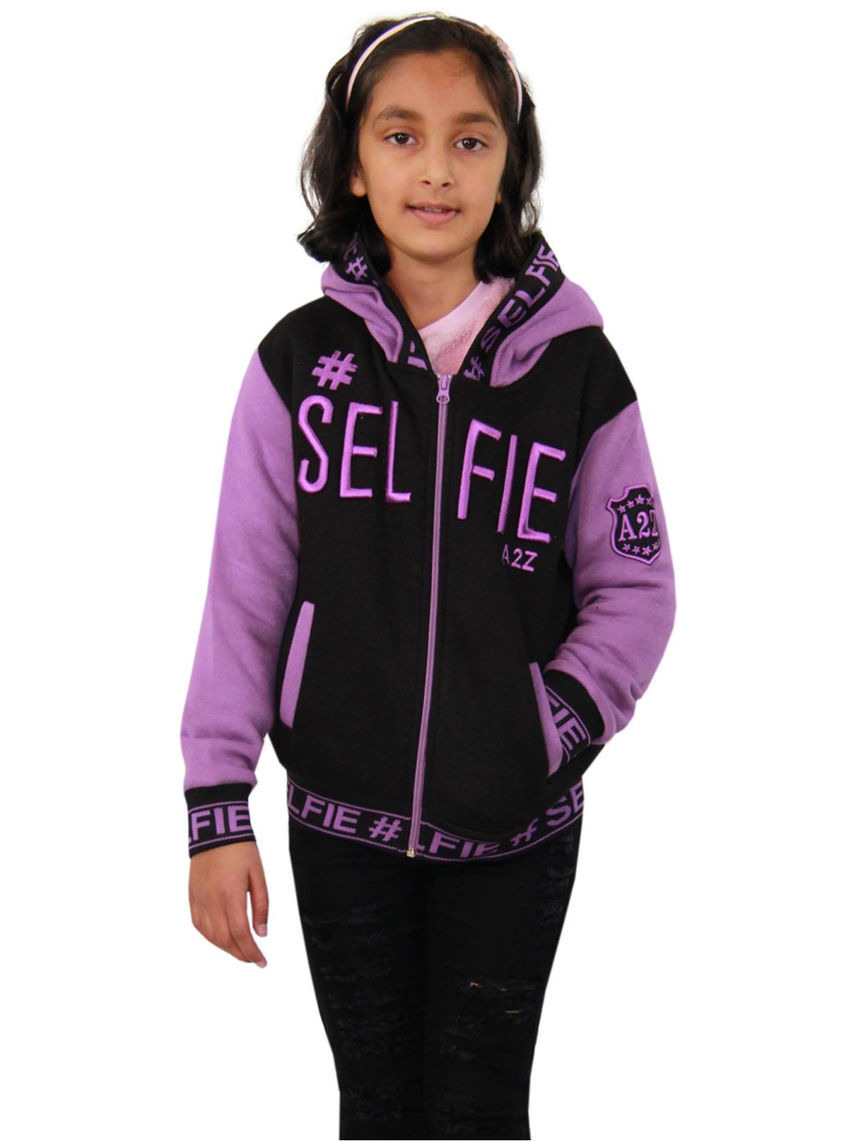girls lilac hoodie