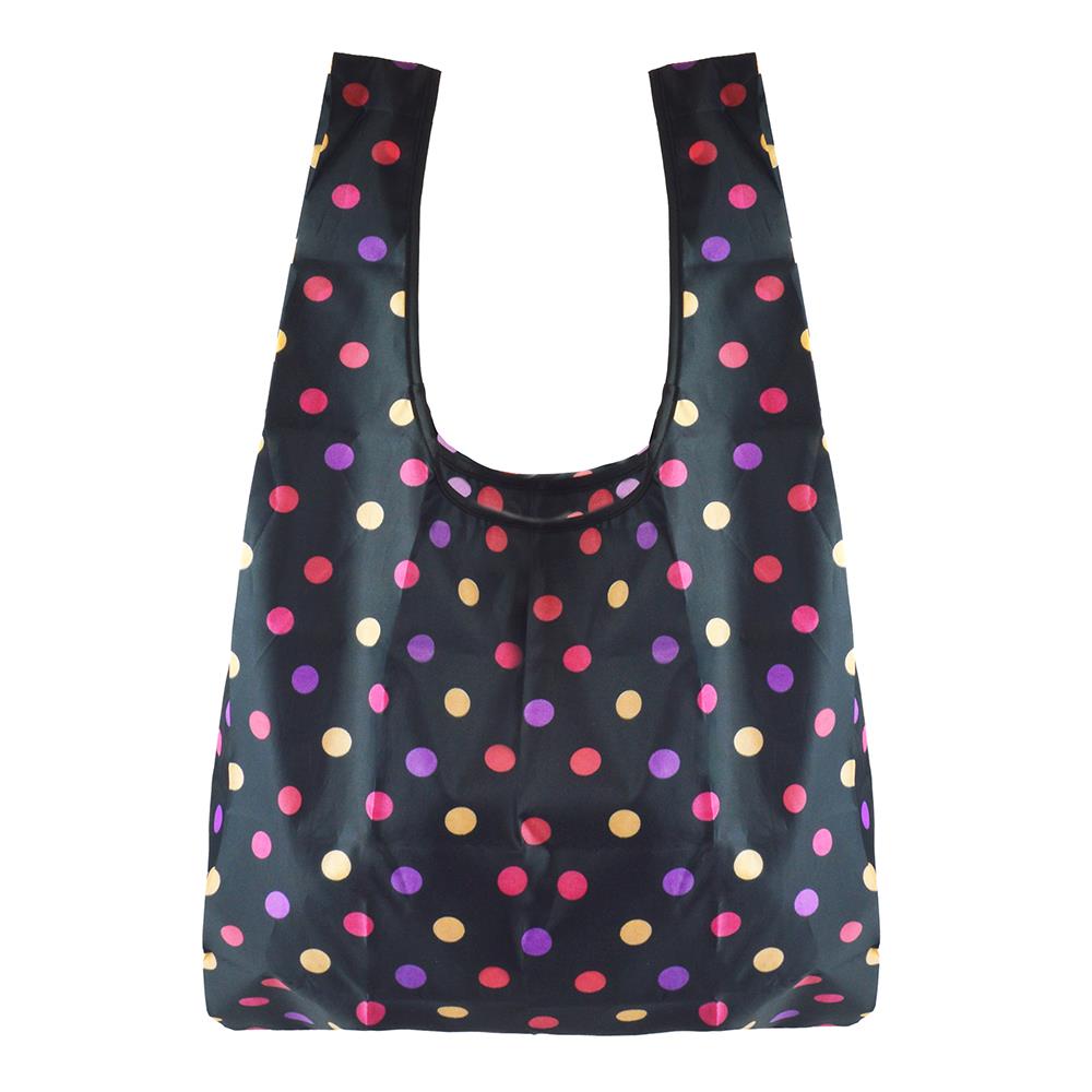 Foldable Plastic Shopping Tote Bags Washable Reusable Pack Of 3 Water Resistant - Picture 7 of 8