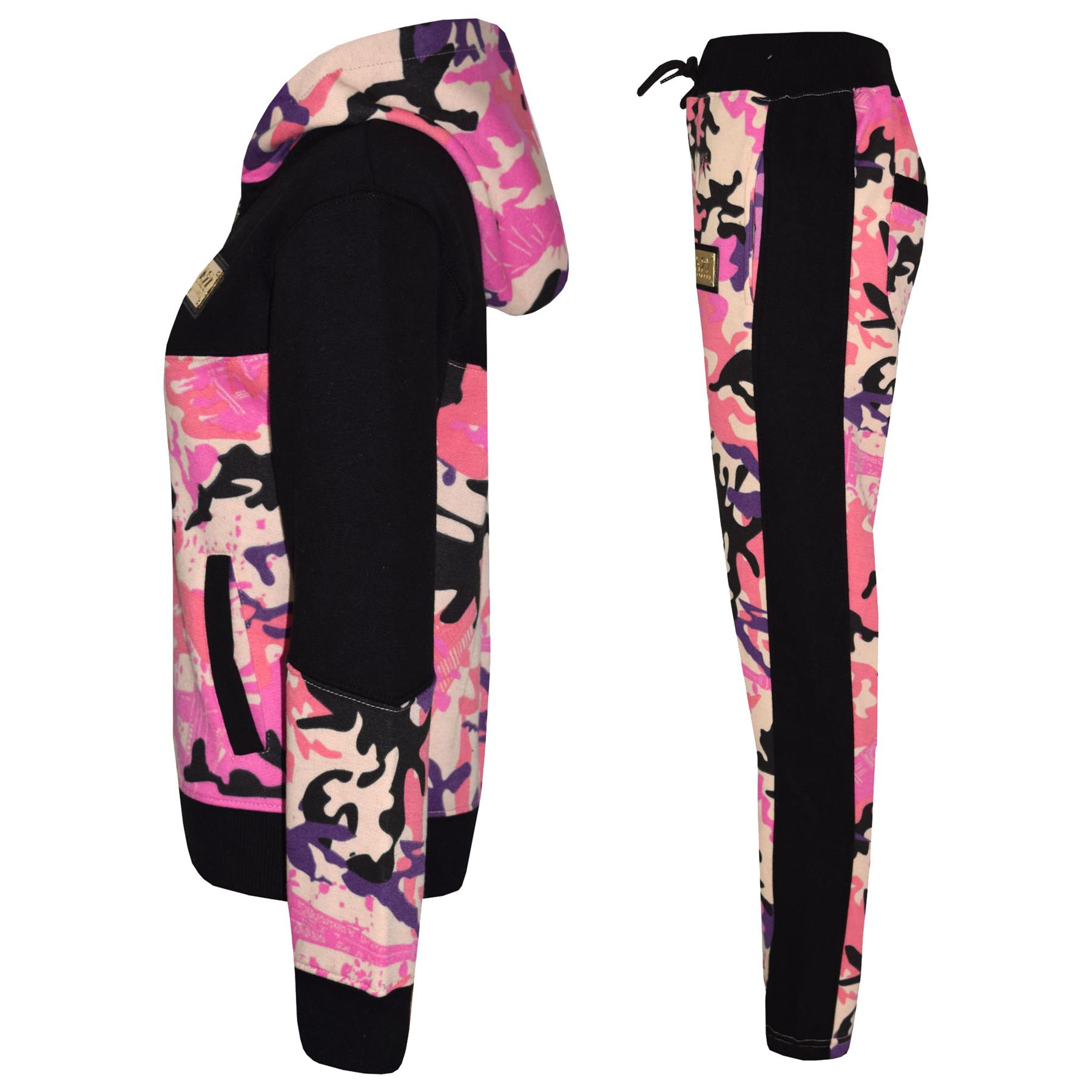 Boys Girls Tracksuit Fleece Hoodie Top Joggers Bottom Suit Set Age 2-13 years - Picture 9 of 56