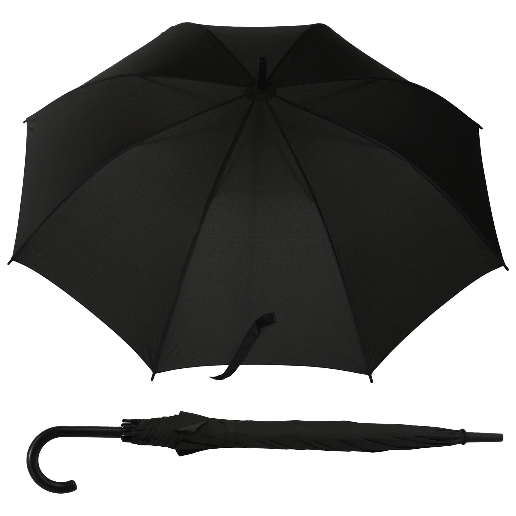 Kids Girls Boys Stick Umbrella Walking Umbrellas Easy Grip J-Stick Crook Handle - Picture 3 of 7