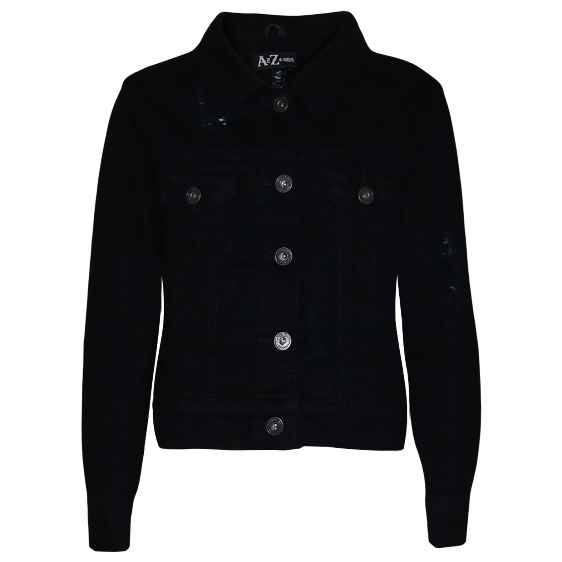 Kids Girls Denim Jacket Designer Ripped 